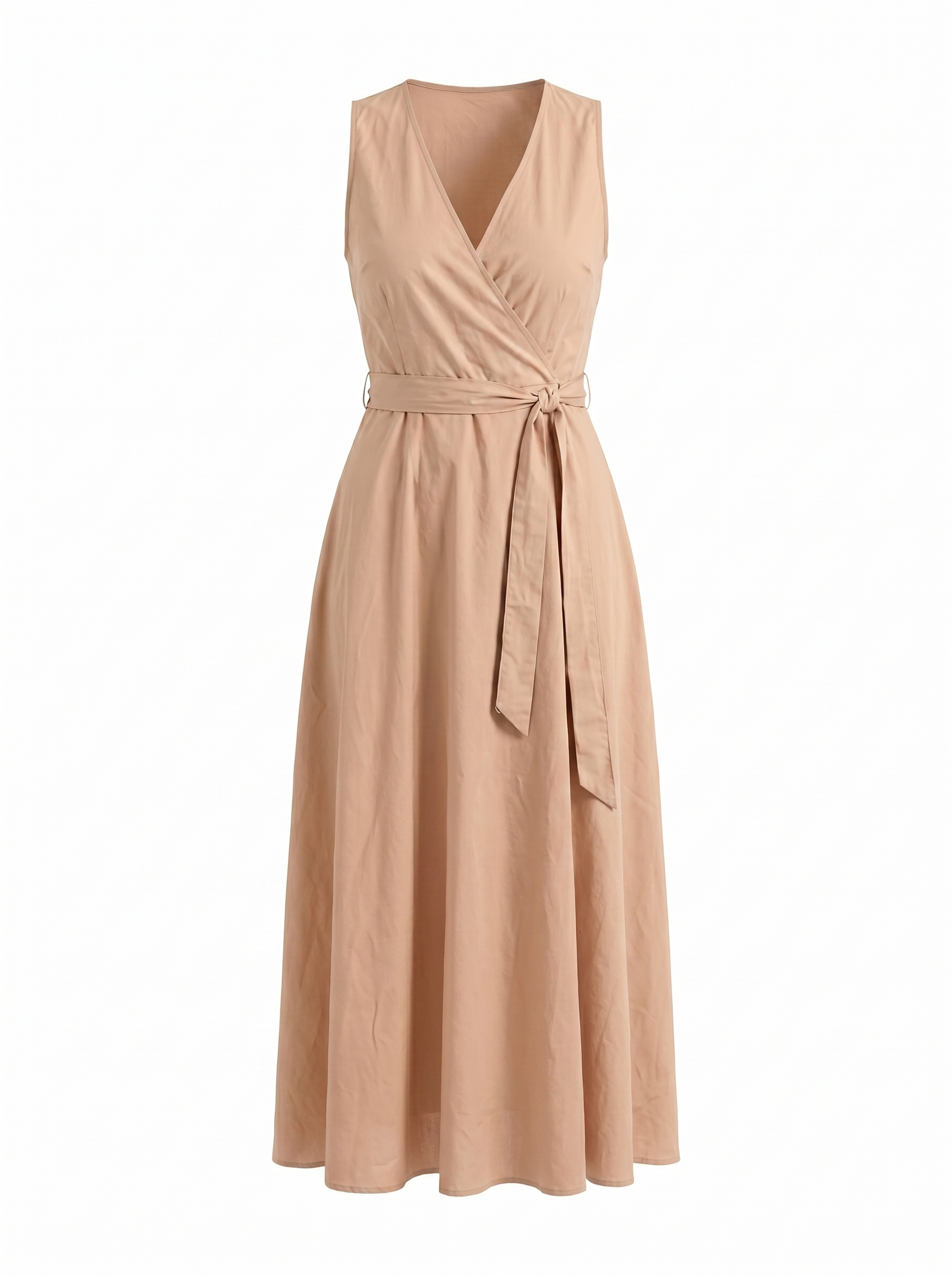 Reena Maxikleid mit Wickeloptik und Bindegürtel