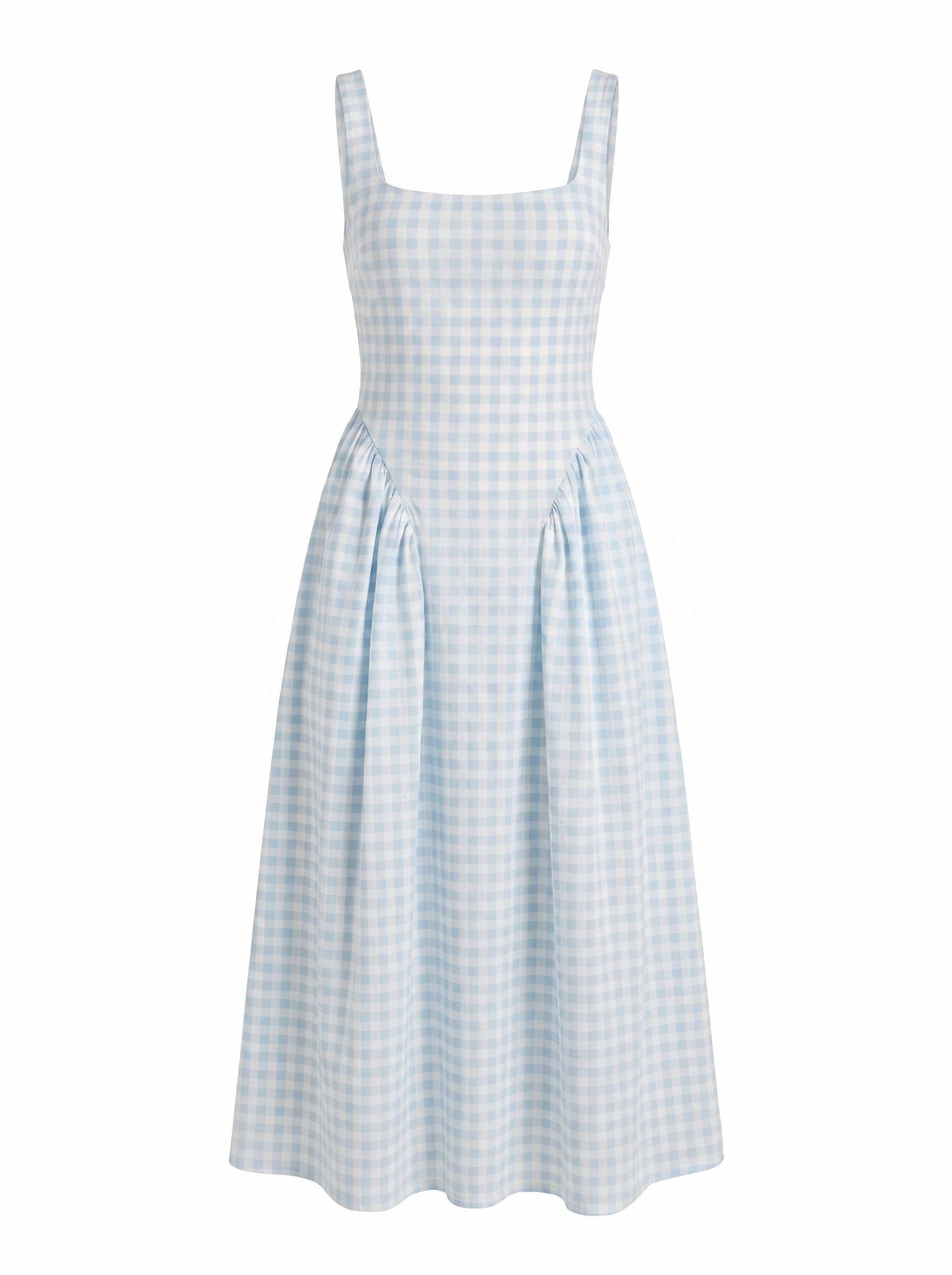 Cleo Midikleid mit Karomuster und Faltenrock