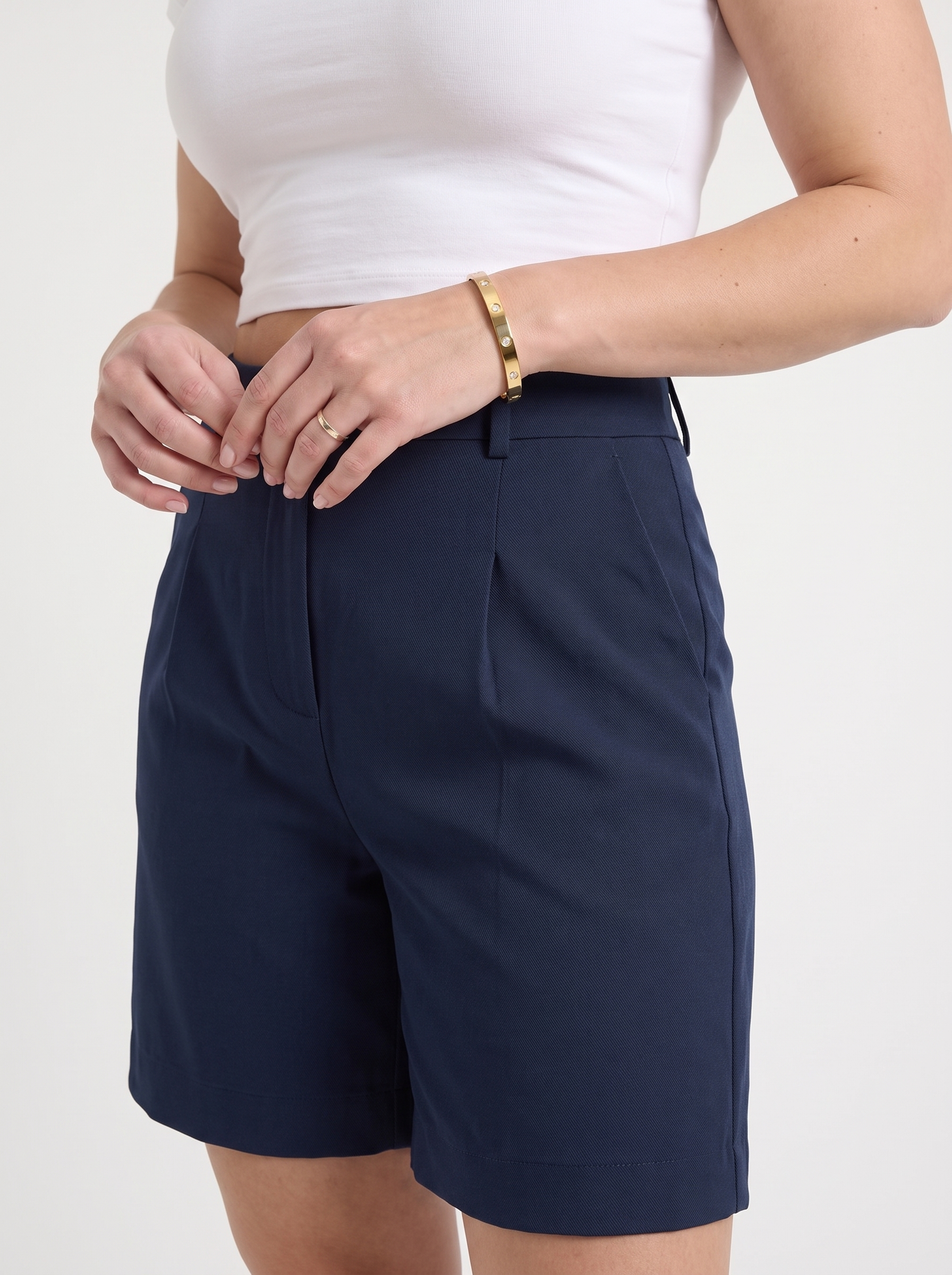 Anais Bermudashorts mit Bundfalten