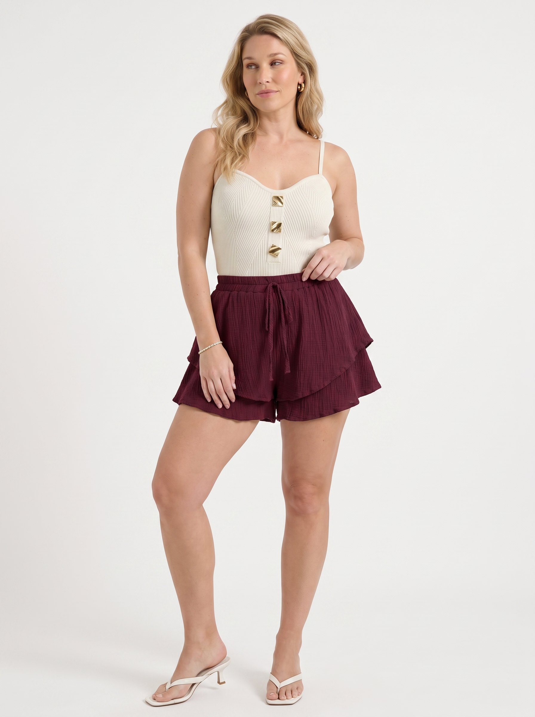 Piper Shorts im Volant-Look