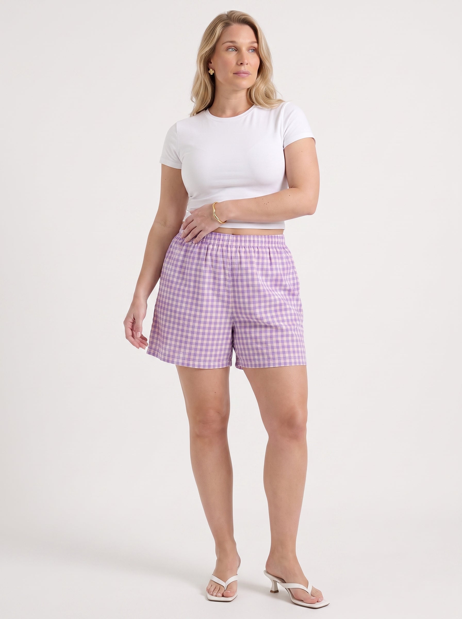 Harper Shorts im Vichy-Karo