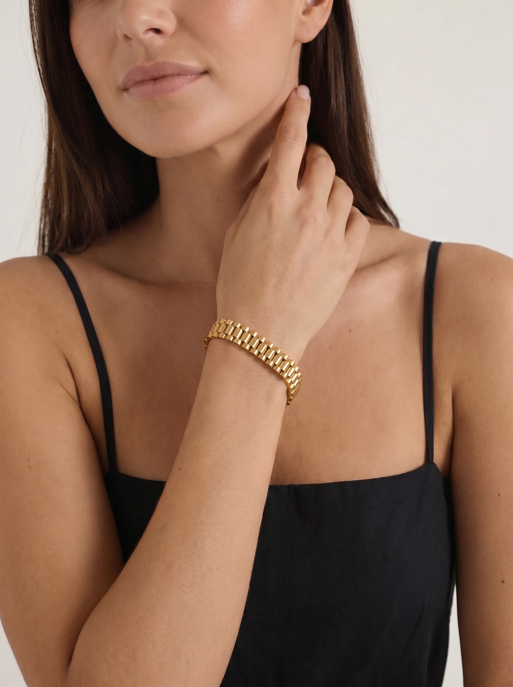 Luisa Gliederarmband im Uhrenarmband-Stil