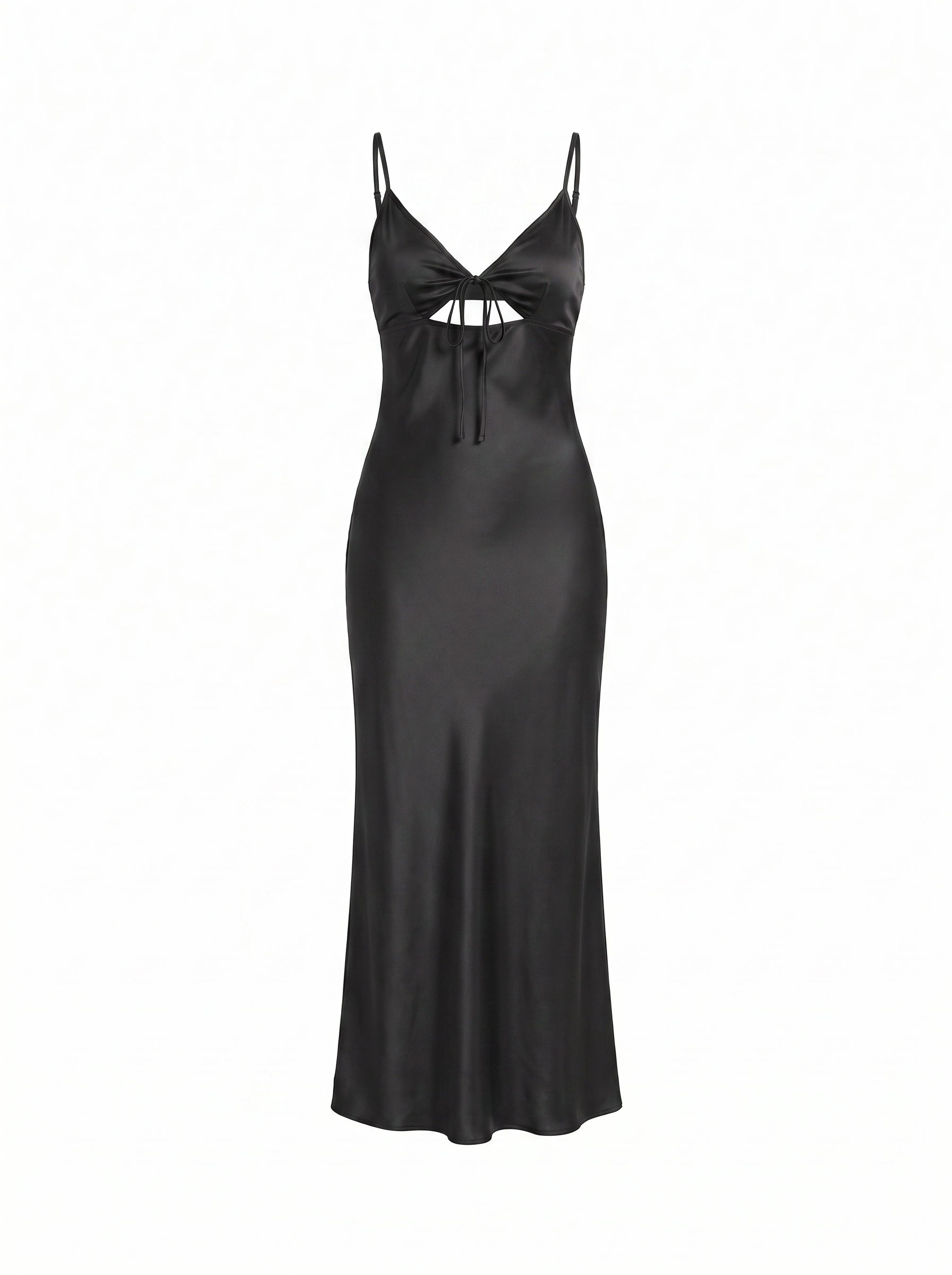 Blaire Maxikleid in Satinoptik mit Cut-Out