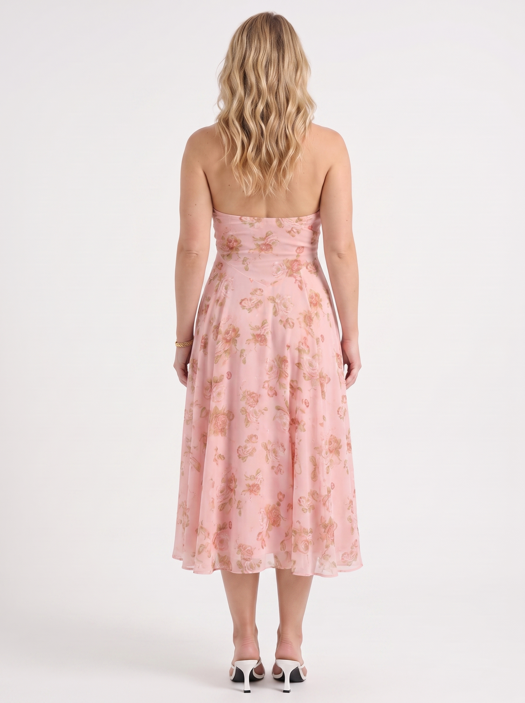 Kaley Midikleid mit Neckholder und Blumenprint