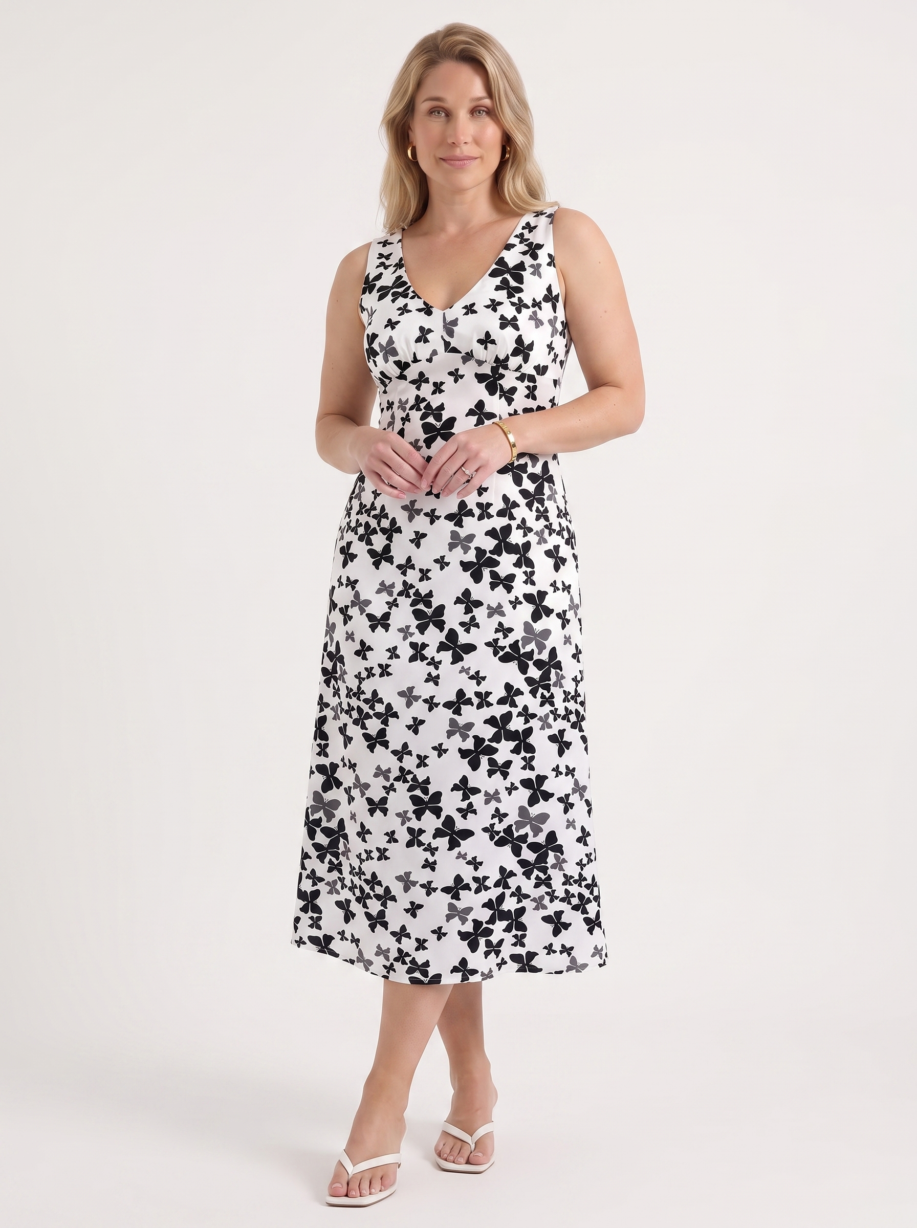Esme Midikleid mit Blumenmuster