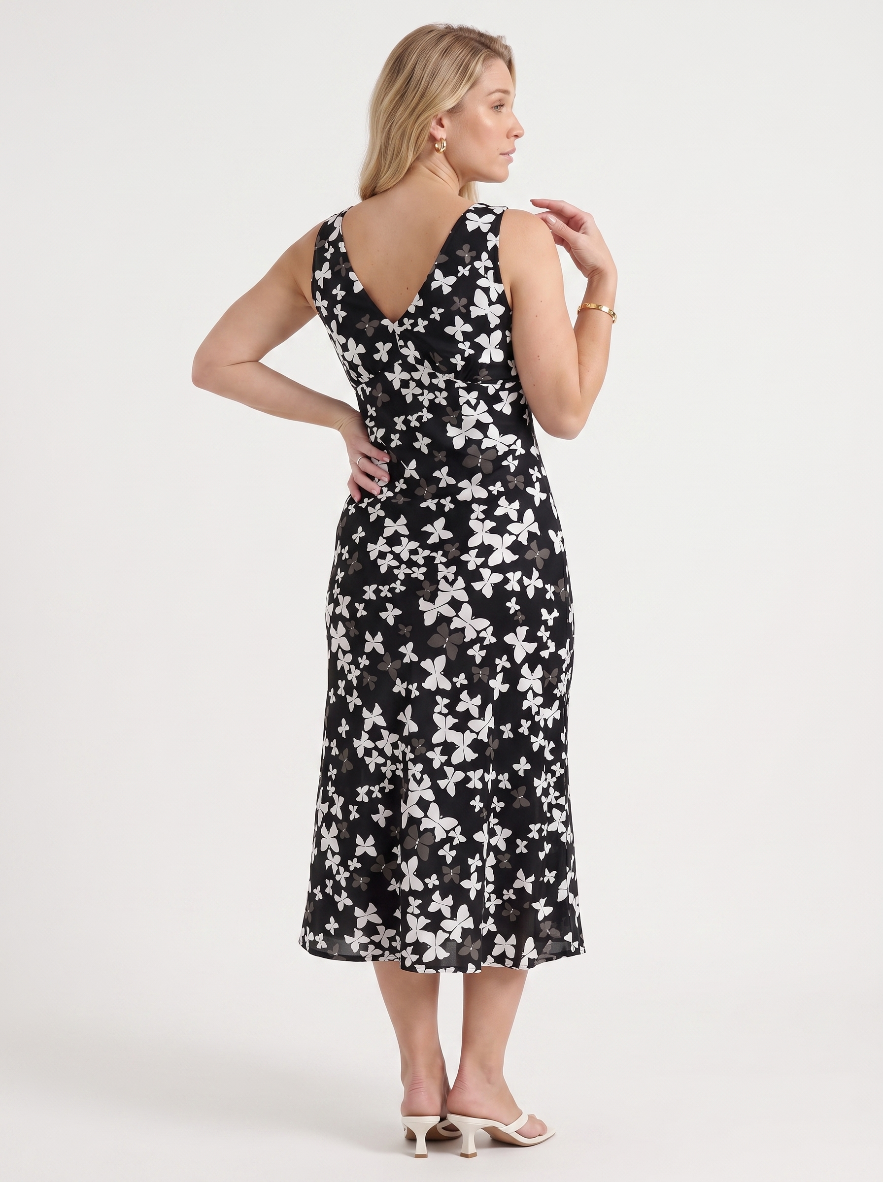 Esme Midikleid mit Blumenmuster