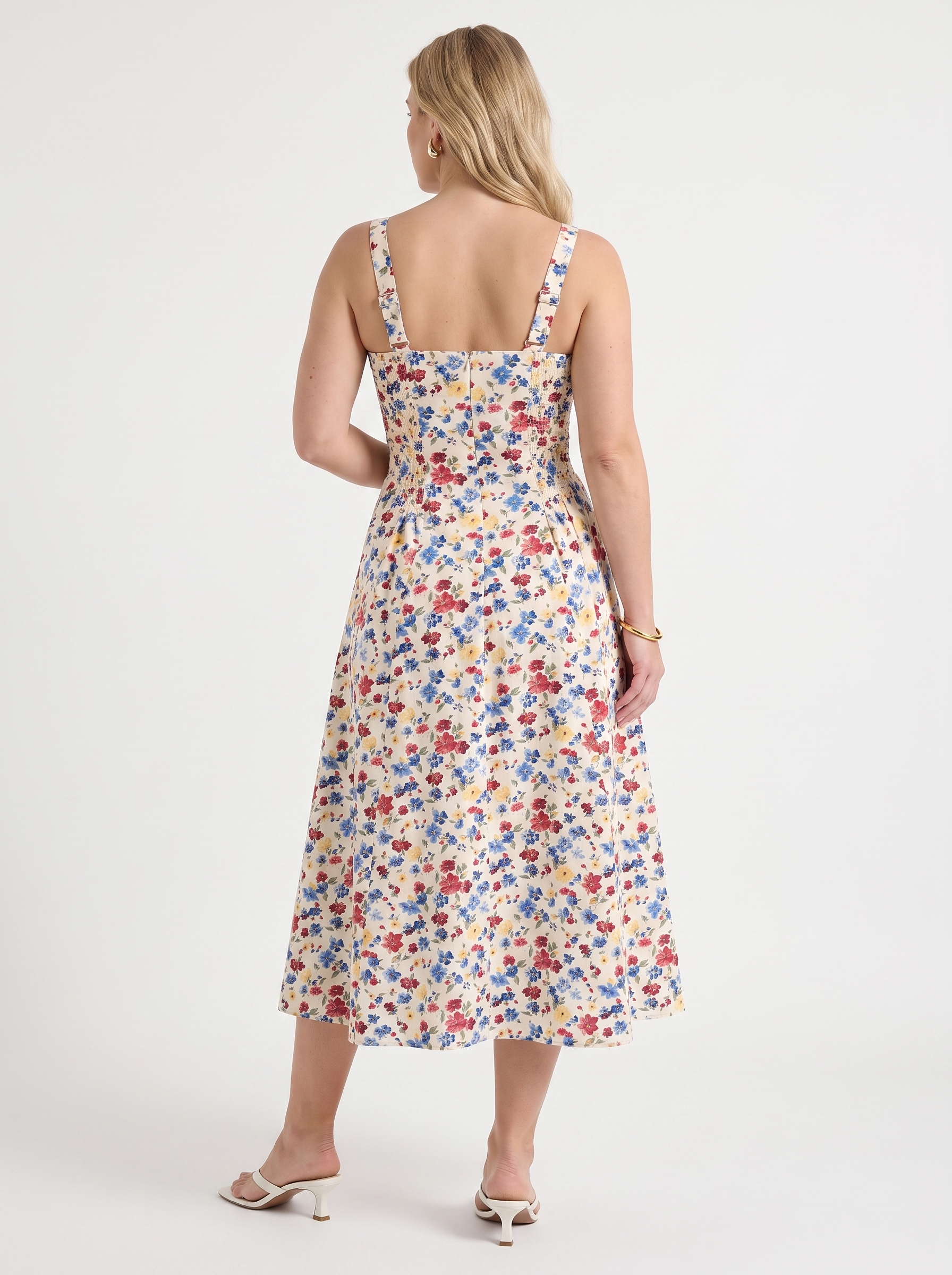 Delilah Midikleid mit Blumenmuster