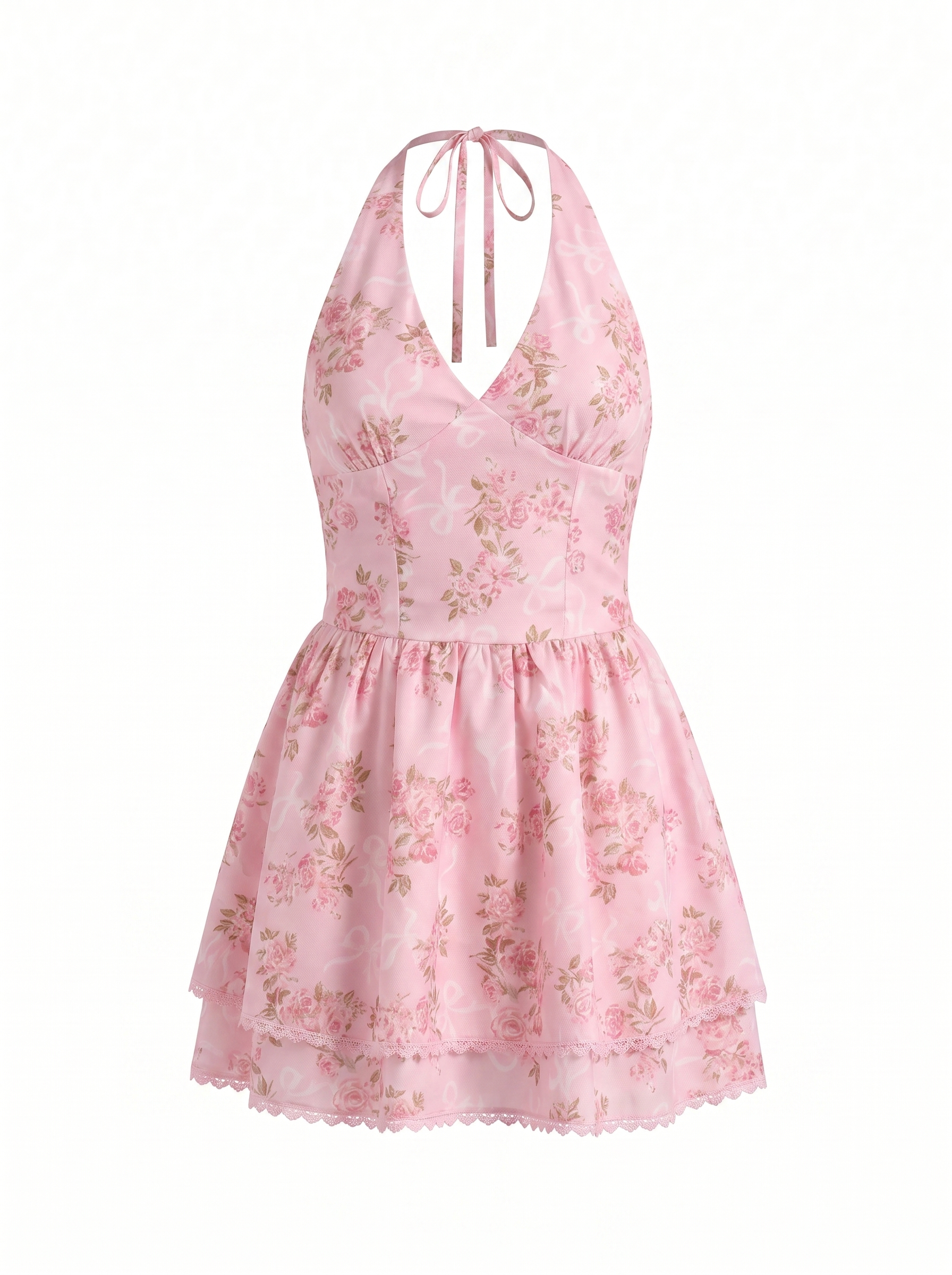 Felicia Minikleid mit Neckholder und Blumenprint