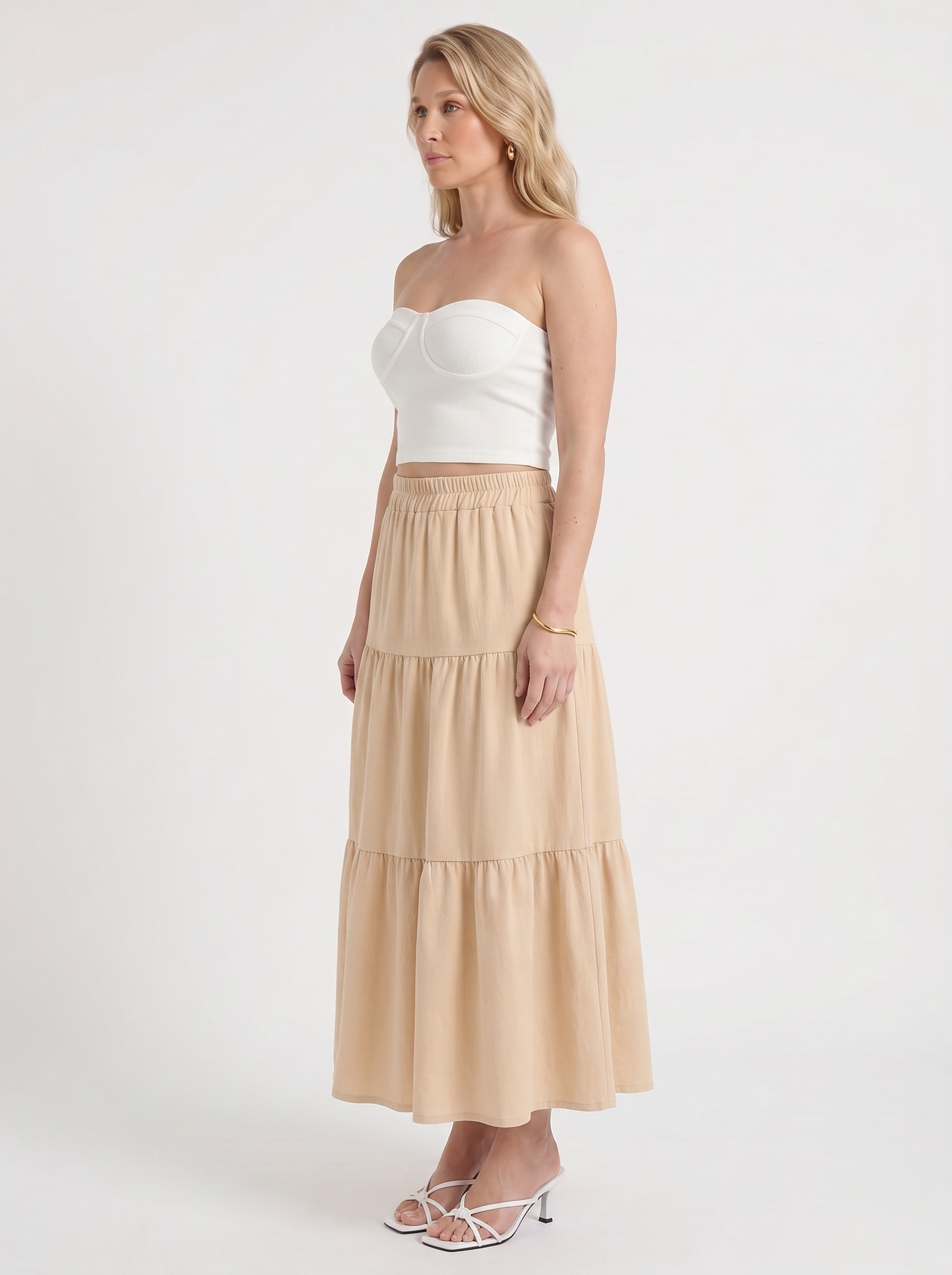 Agatha Maxirock im Stufen-Look