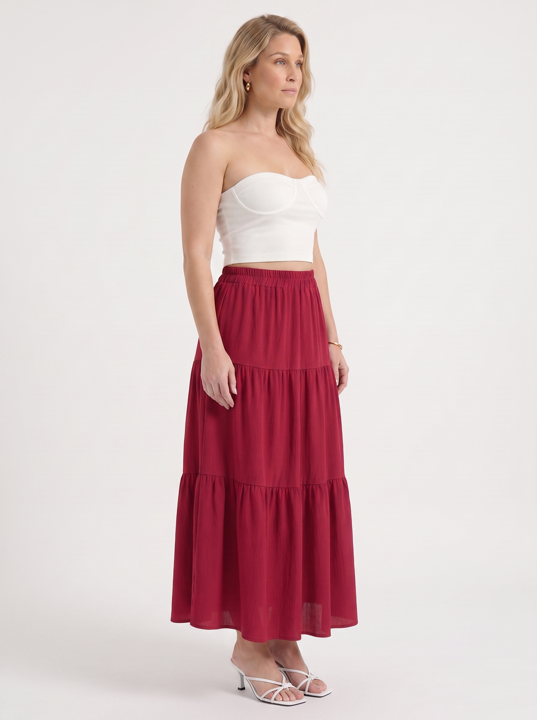 Agatha Maxirock im Stufen-Look