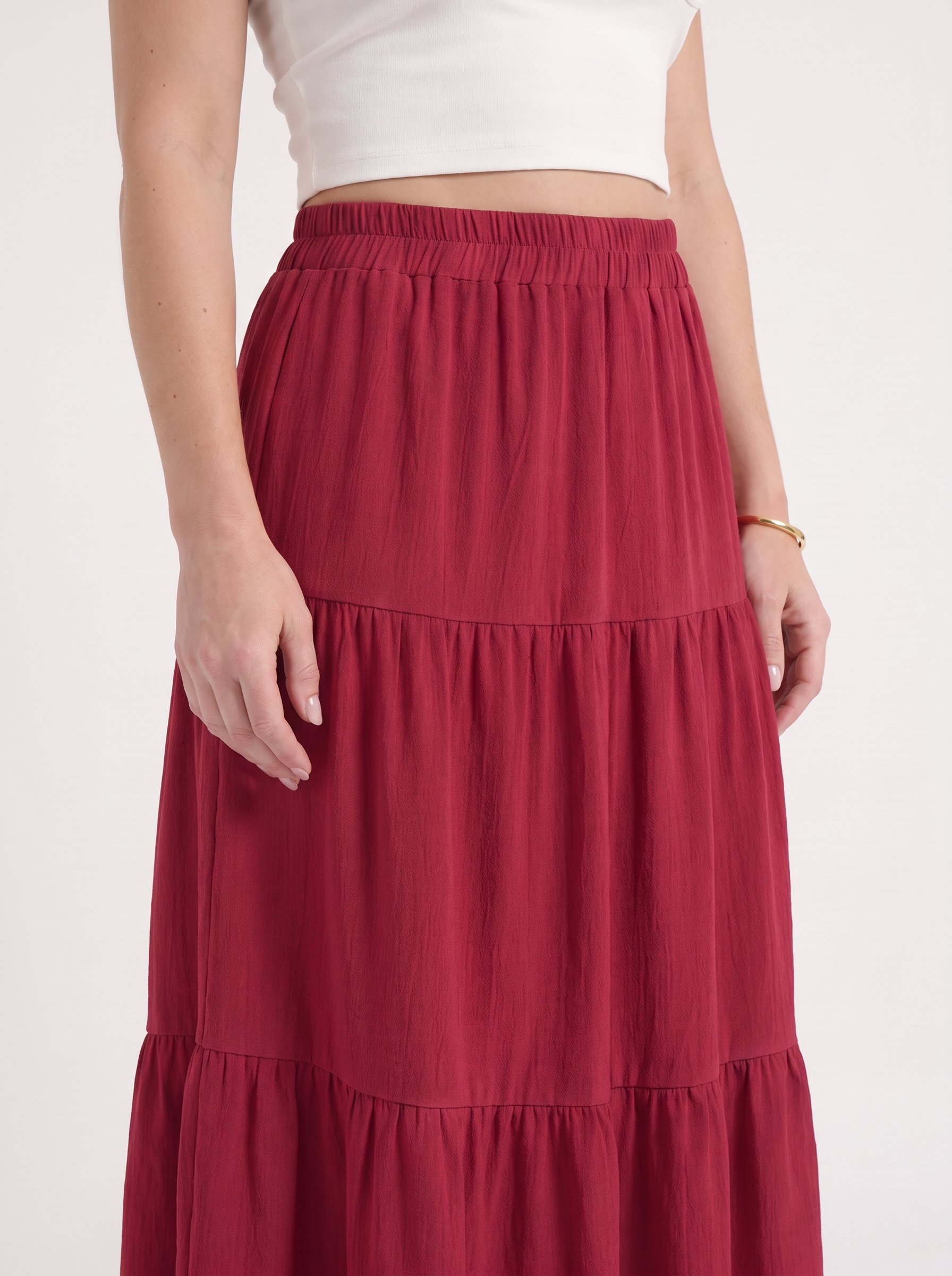 Agatha Maxirock im Stufen-Look