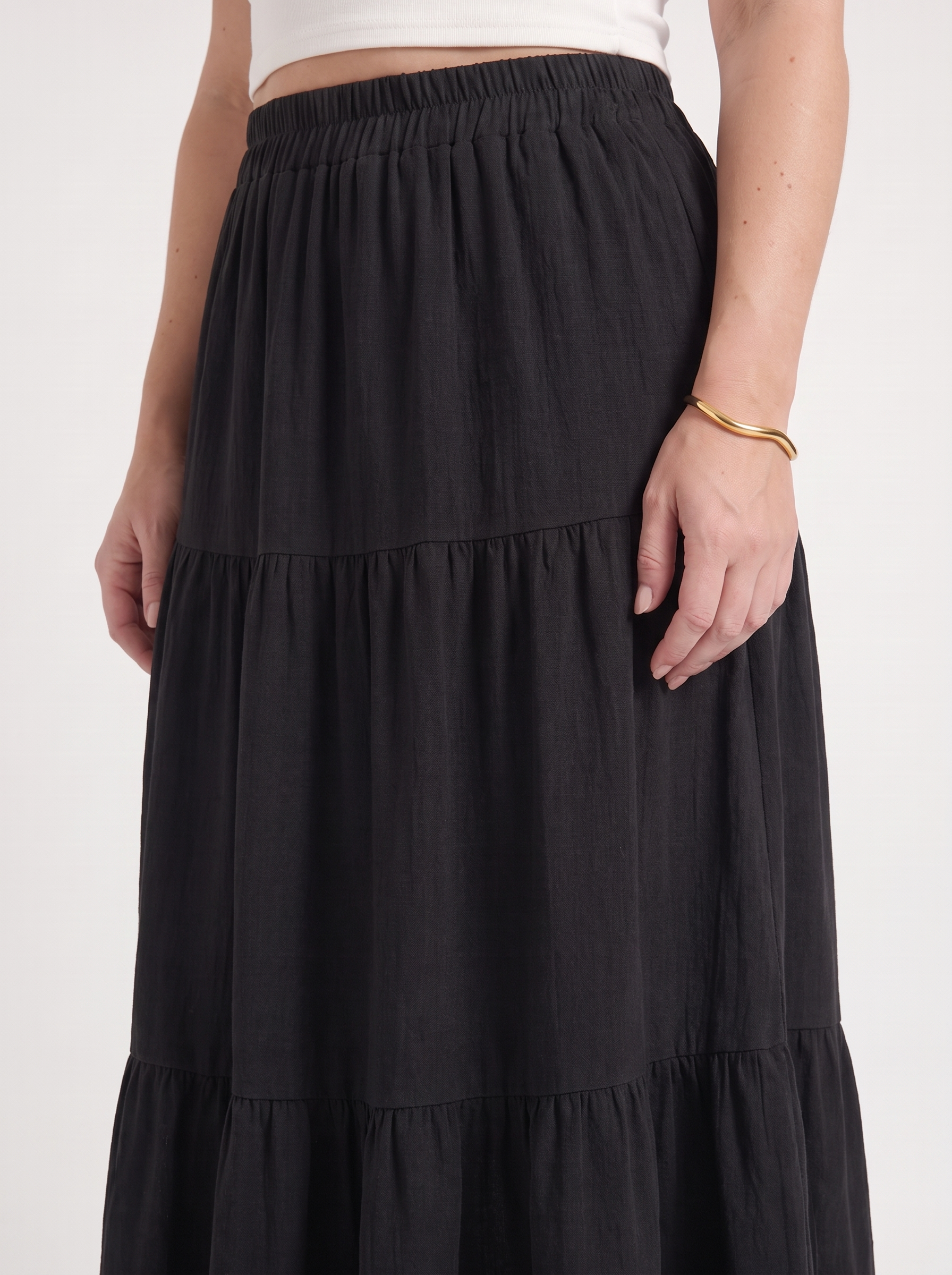 Agatha Maxirock im Stufen-Look