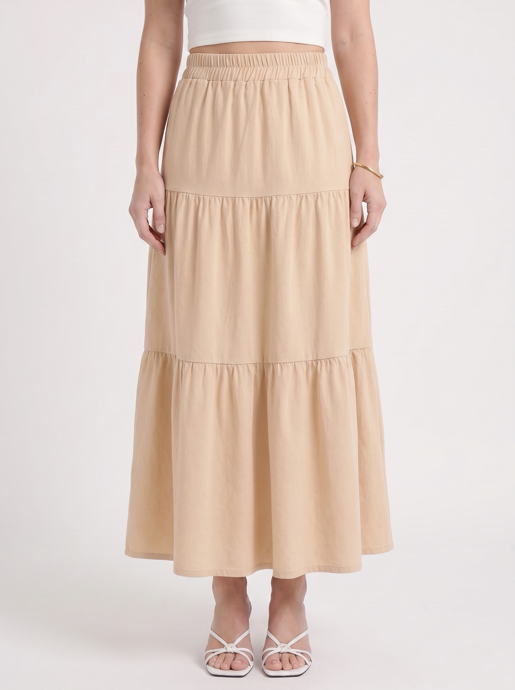 Agatha Maxirock im Stufen-Look