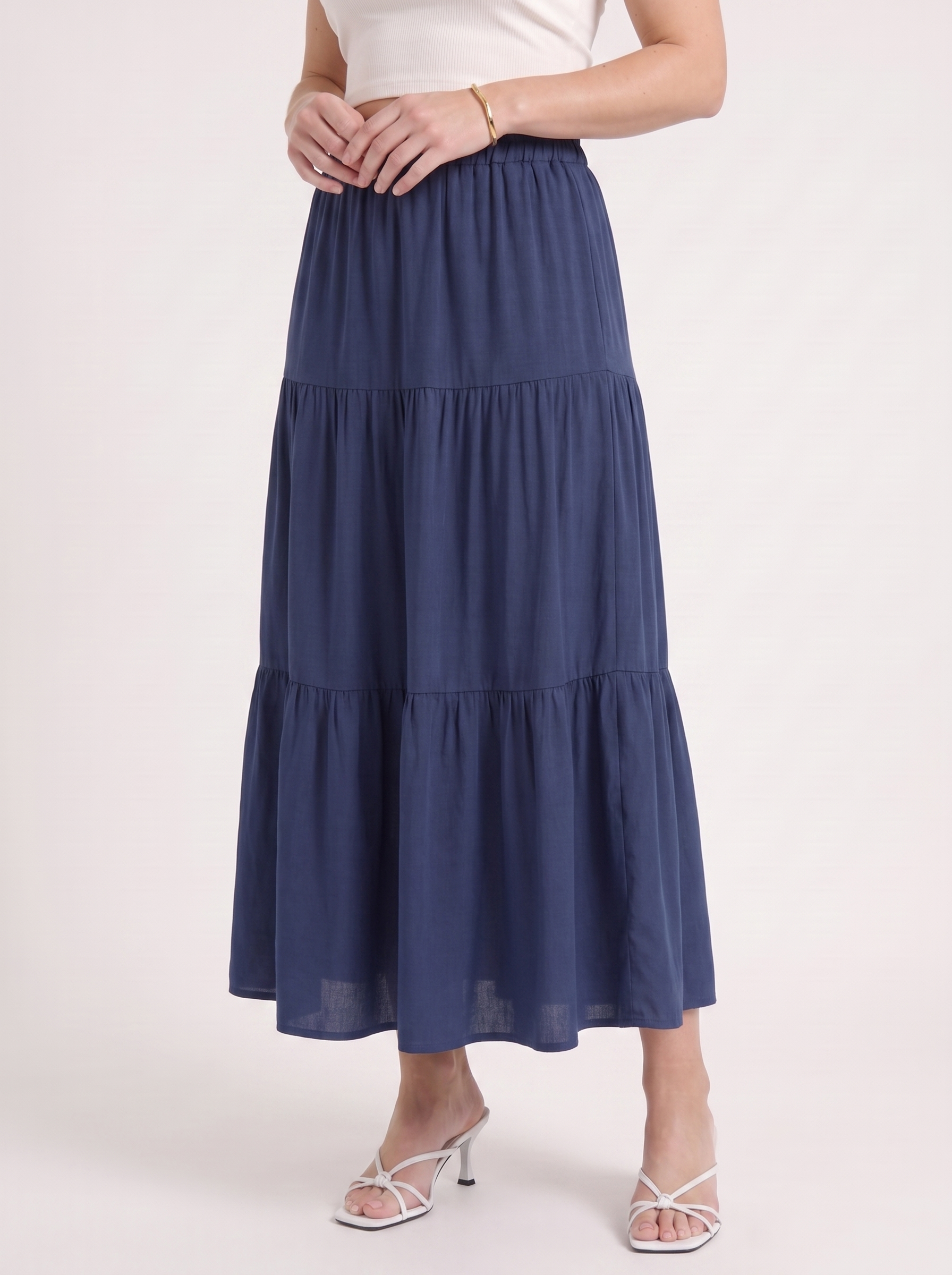 Agatha Maxirock im Stufen-Look
