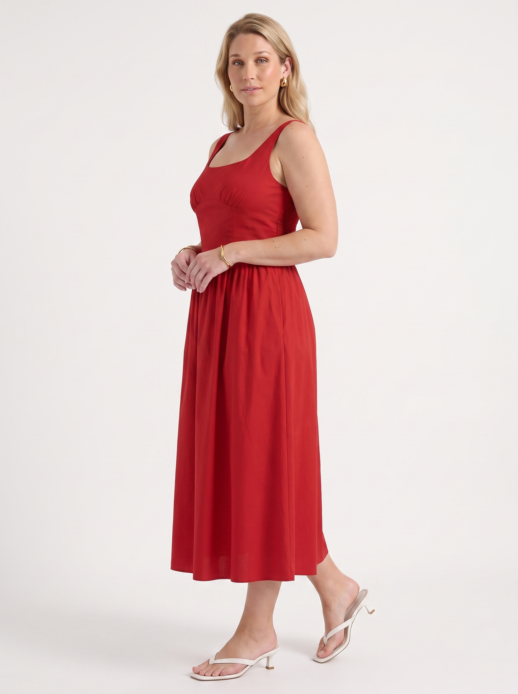 Delilah Midikleid mit Blumenmuster