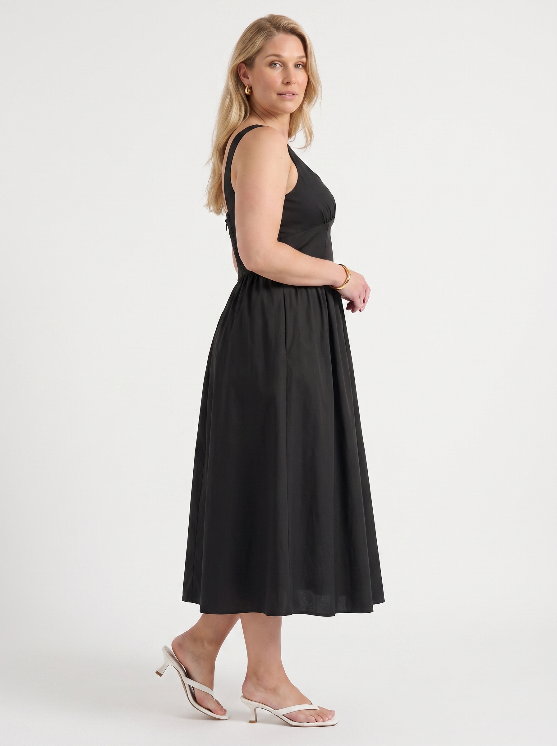Delilah Midikleid mit Blumenmuster