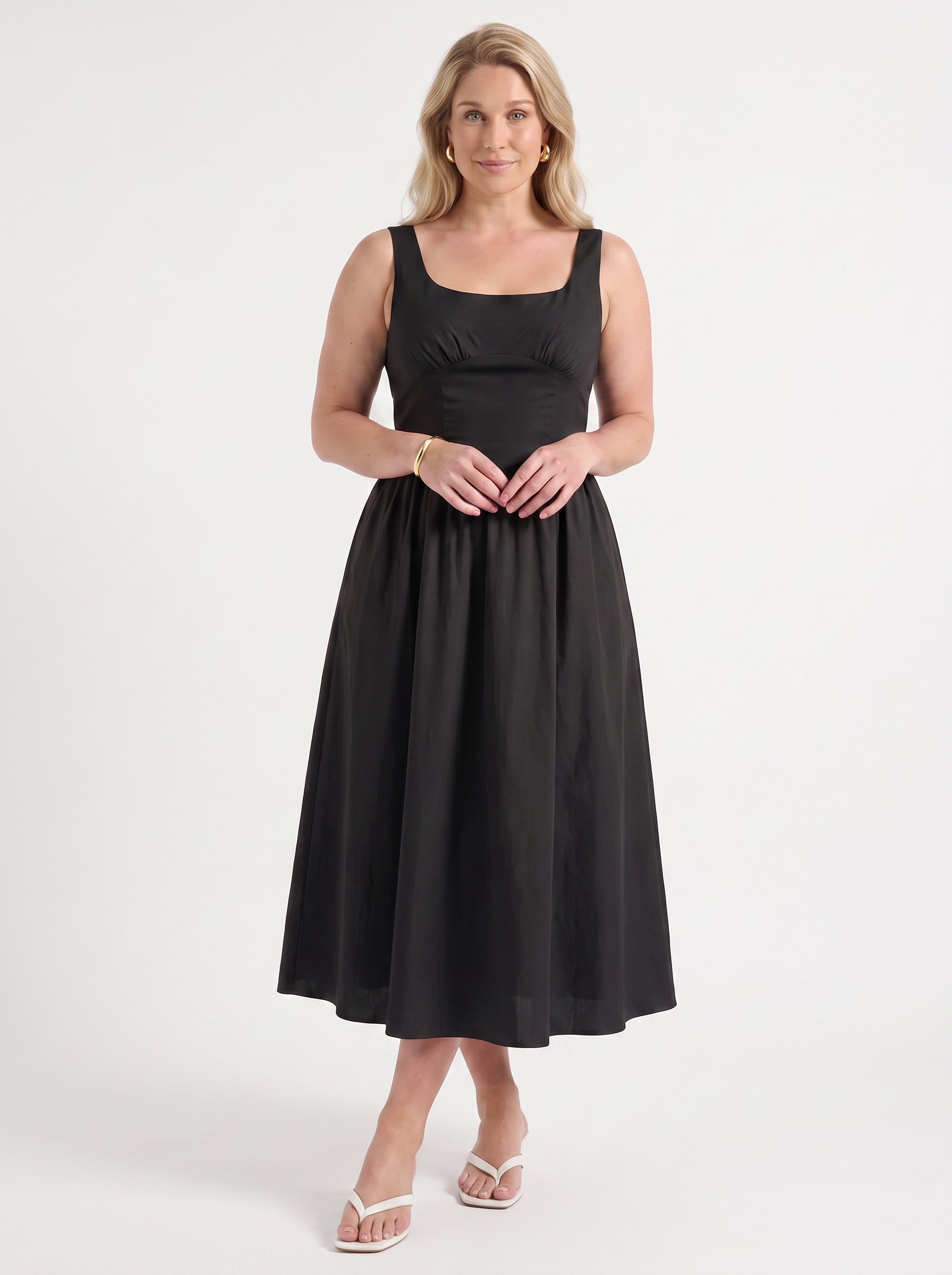 Delilah Midikleid mit Blumenmuster