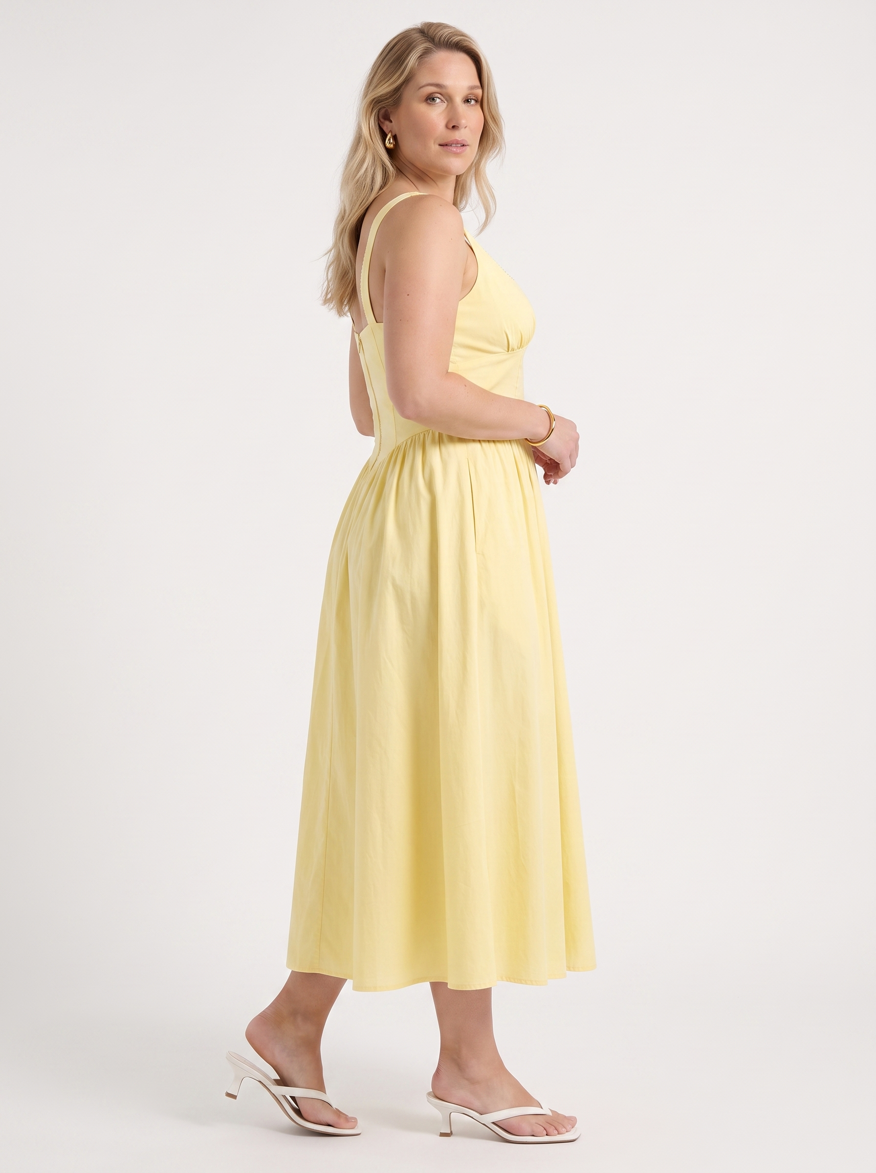 Delilah Midikleid mit Blumenmuster