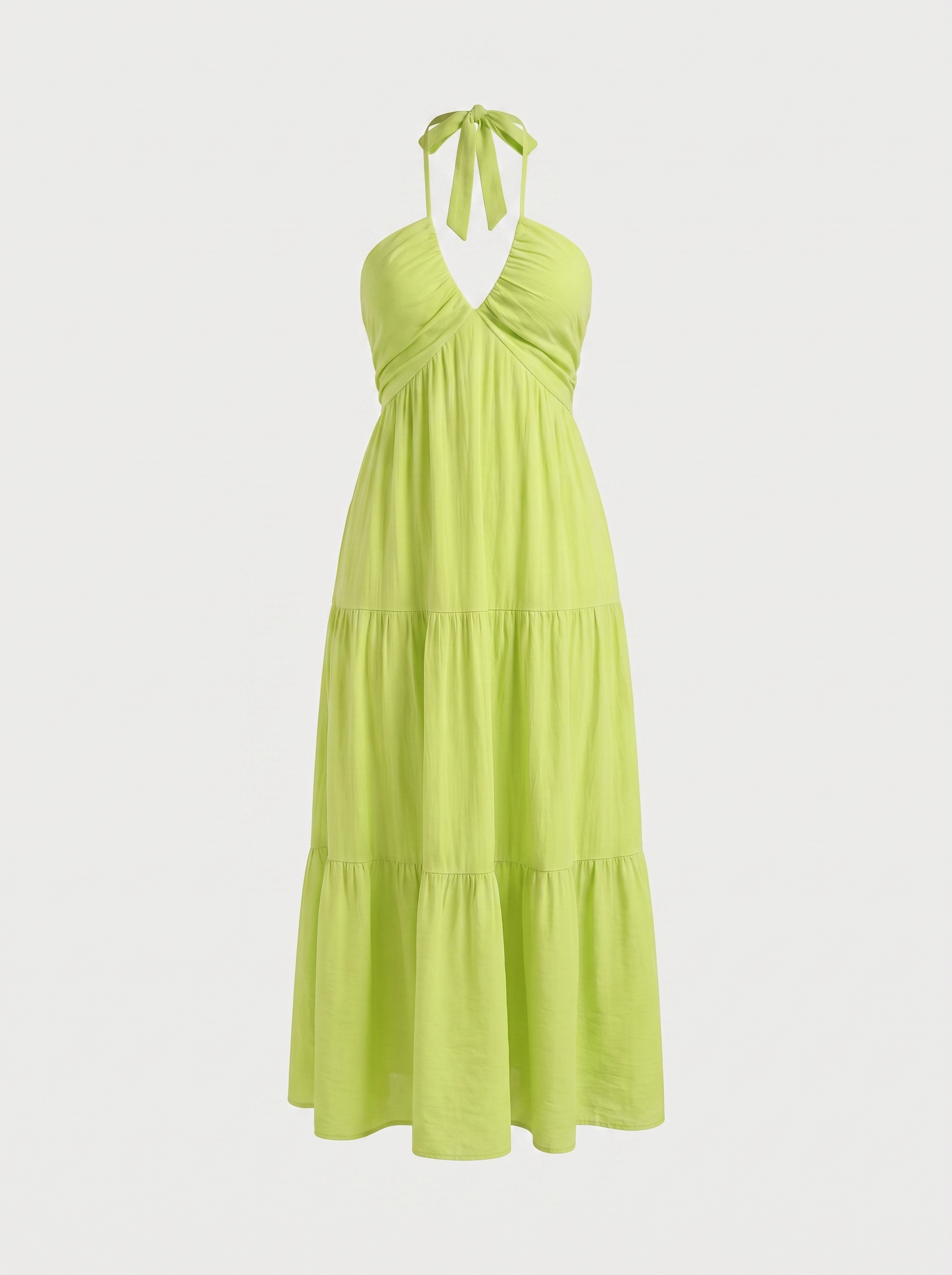 Sloane Volant-Maxikleid mit Neckholder