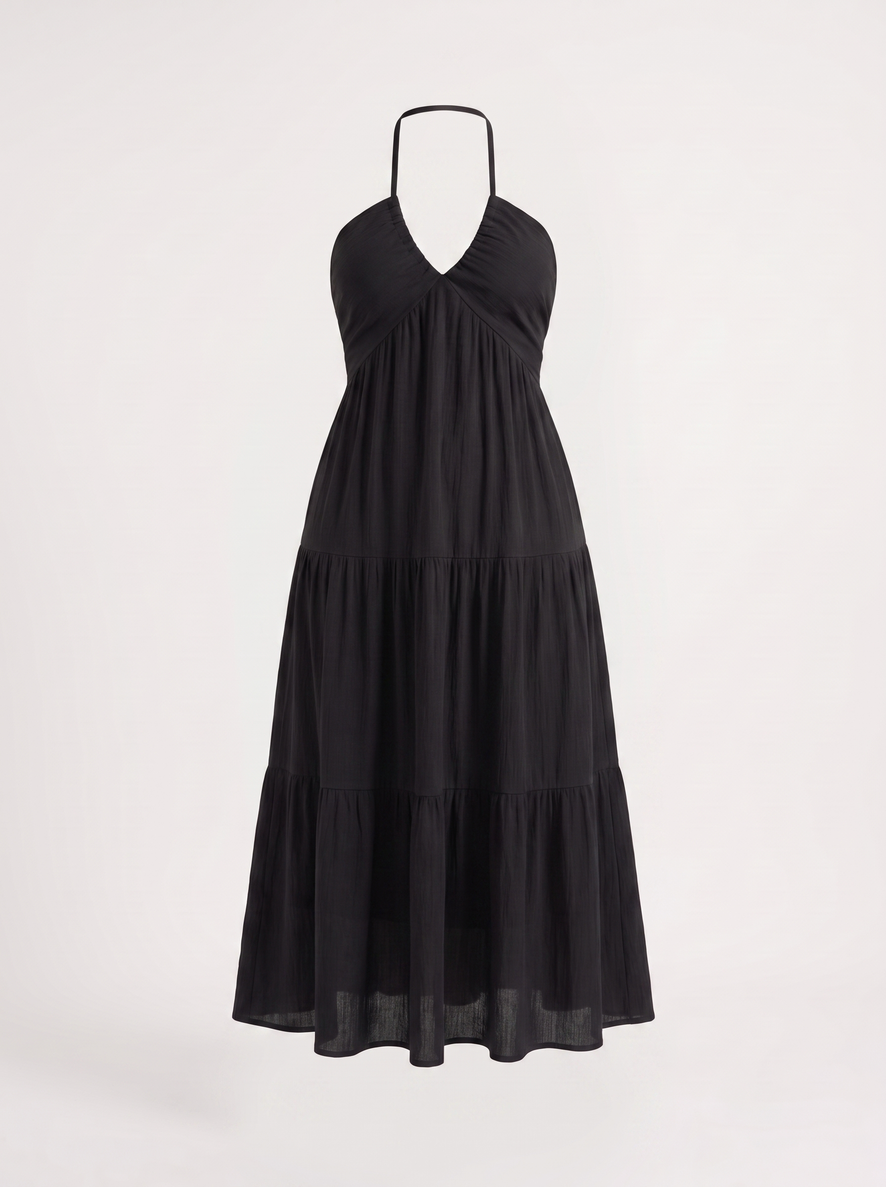 Sloane Volant-Maxikleid mit Neckholder