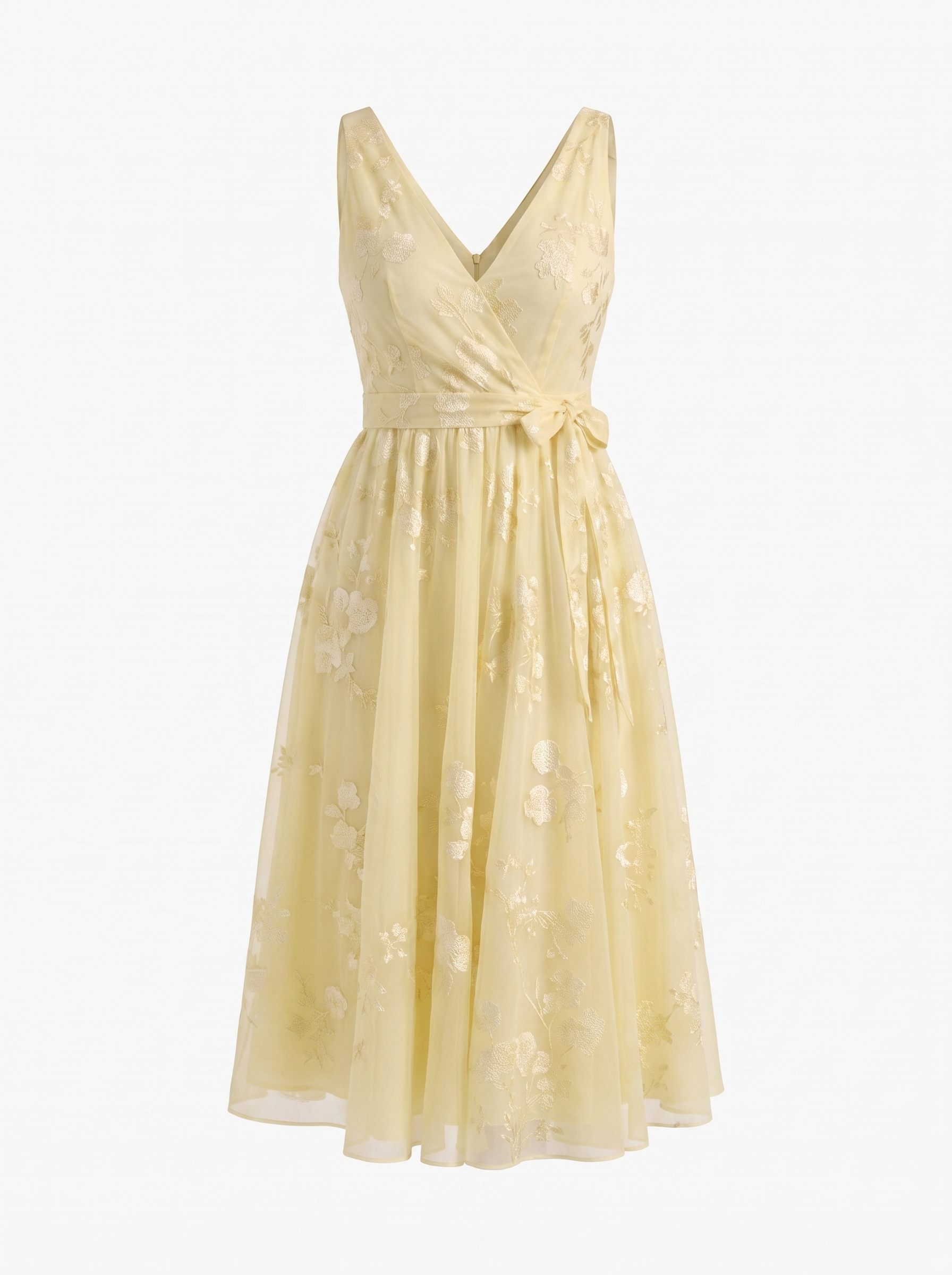 Cassie Midikleid in Wickeloptik mit floralem Muster