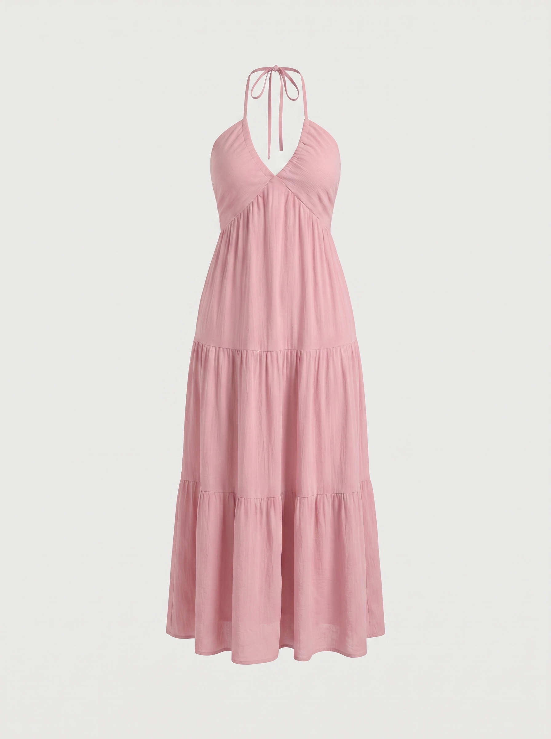 Sloane Volant-Maxikleid mit Neckholder