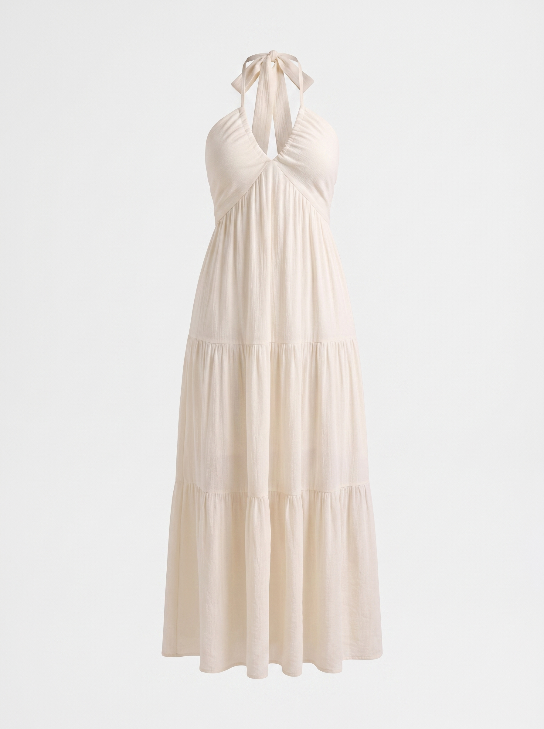 Sloane Volant-Maxikleid mit Neckholder
