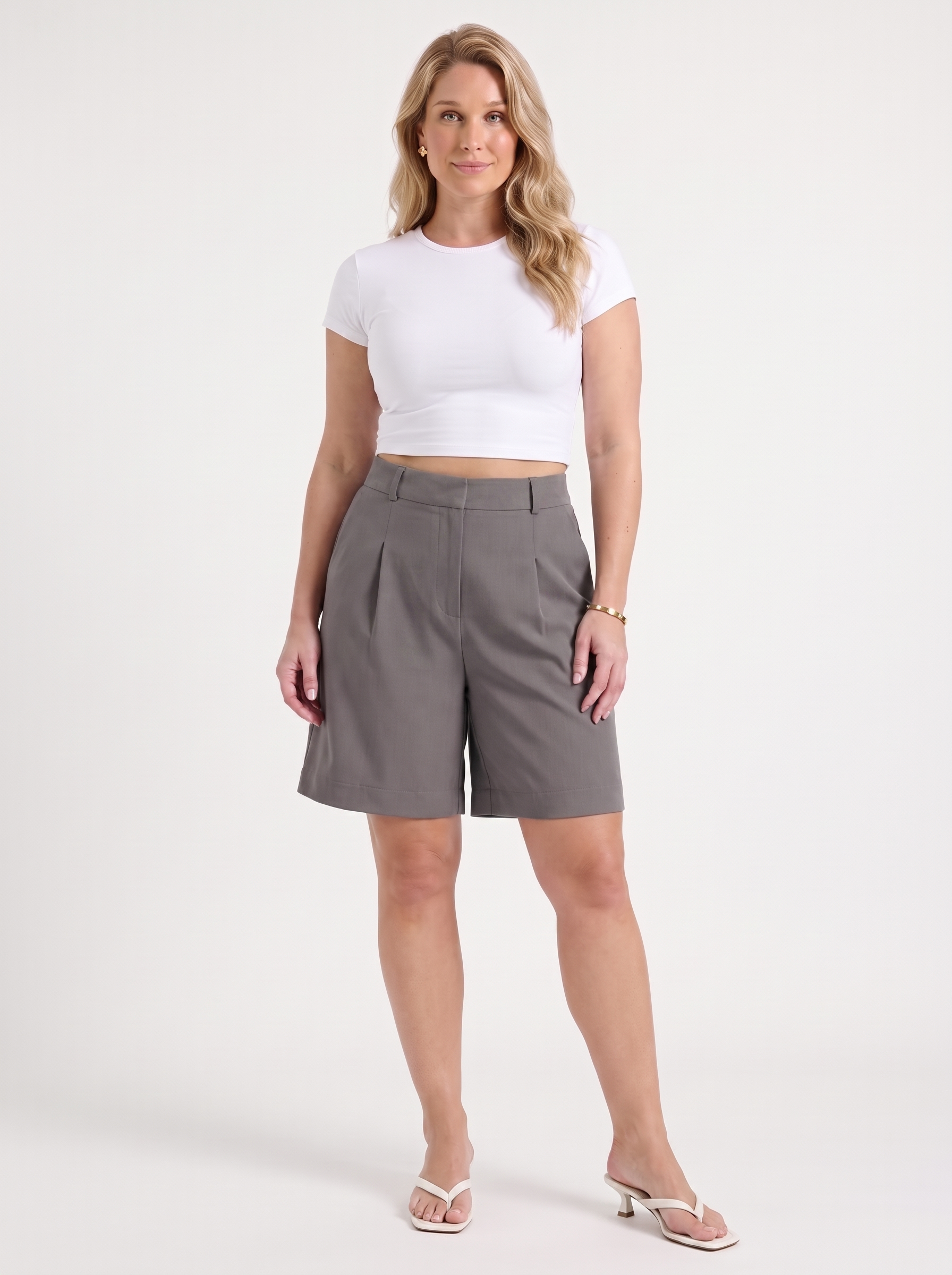 Anais Bermudashorts mit Bundfalten