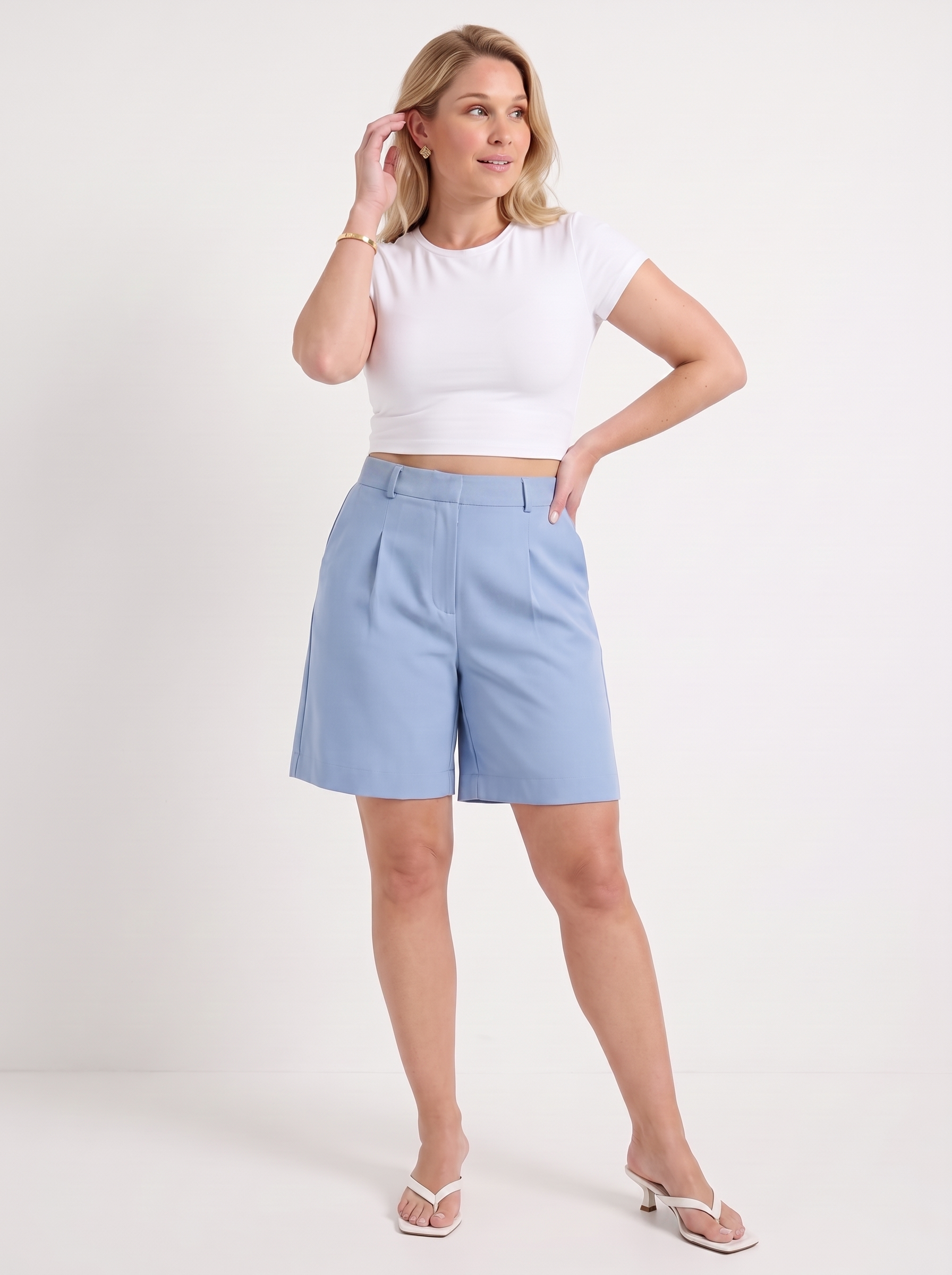 Anais Bermudashorts mit Bundfalten