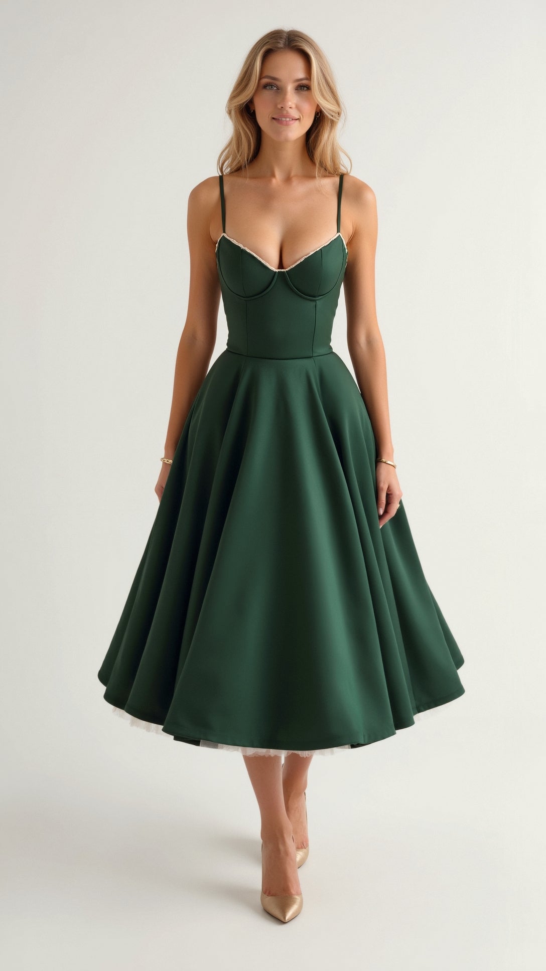 Isolde Tüll-Midikleid
