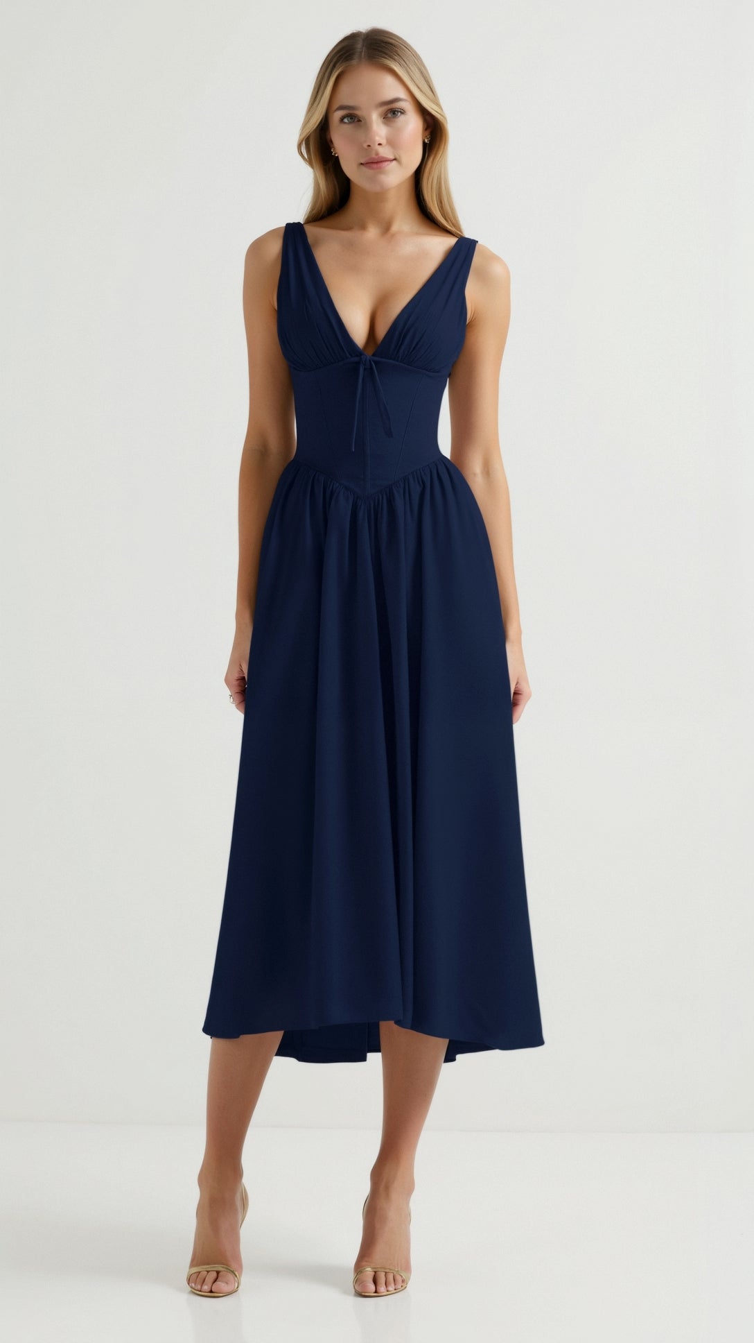 Cassiopeia Midi-Eintauchkleid