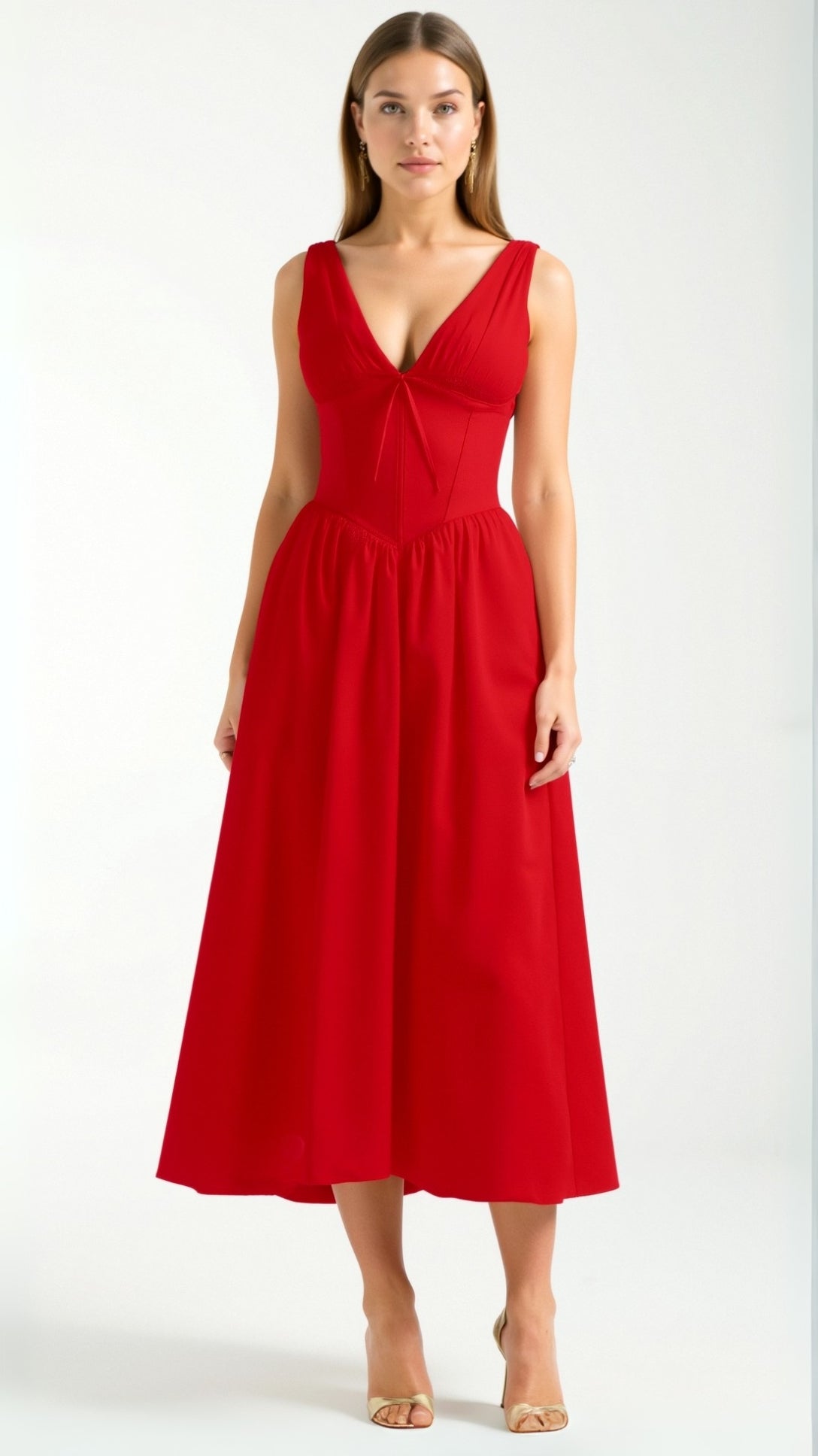 Cassiopeia Midi-Eintauchkleid