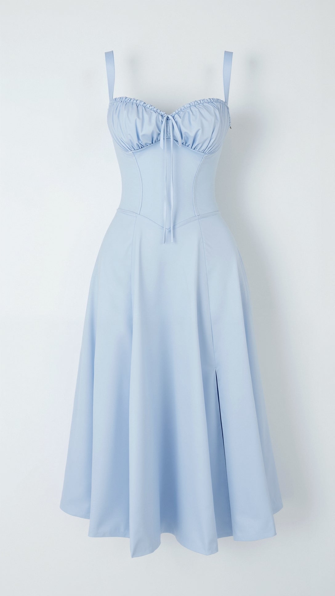 Jade Midikleid mit Schnürung