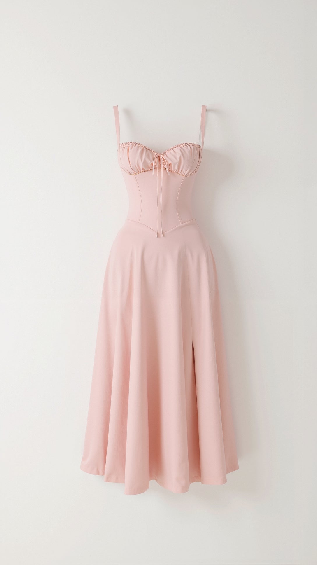 Jade Midikleid mit Schnürung