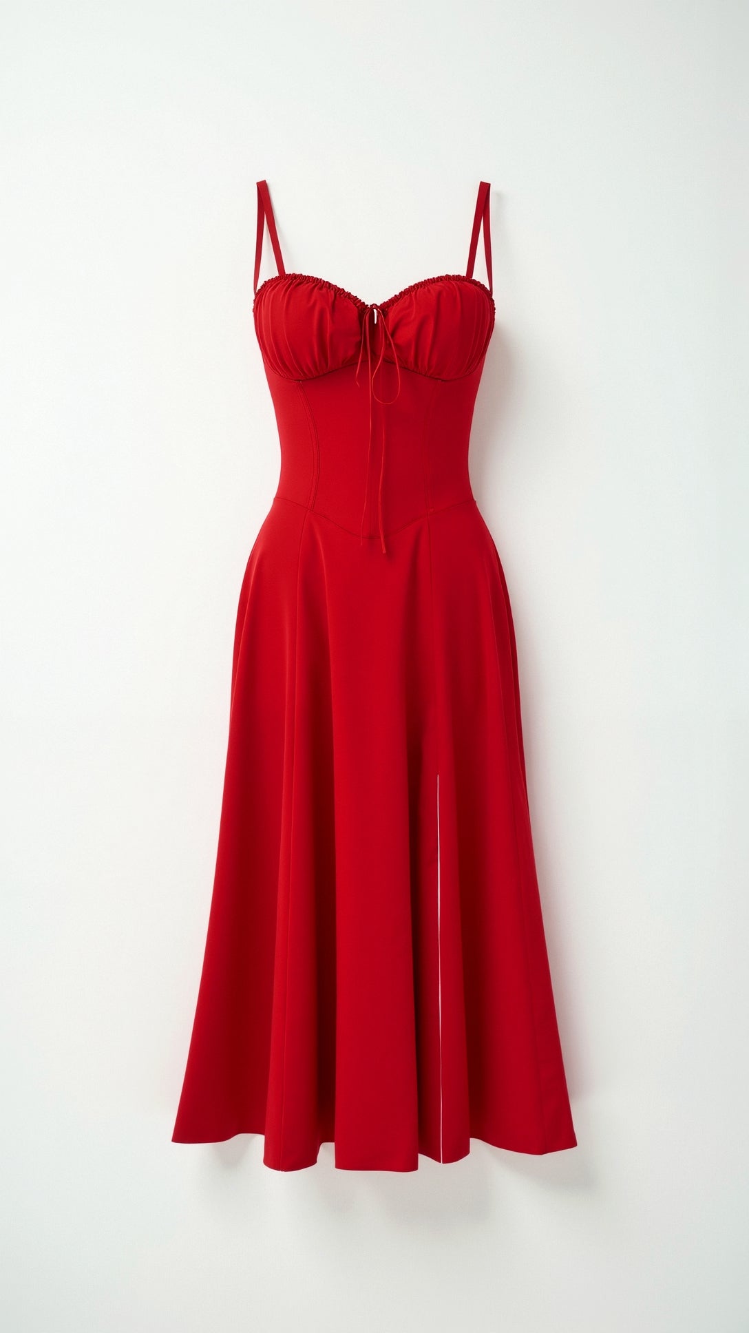 Jade Midikleid mit Schnürung