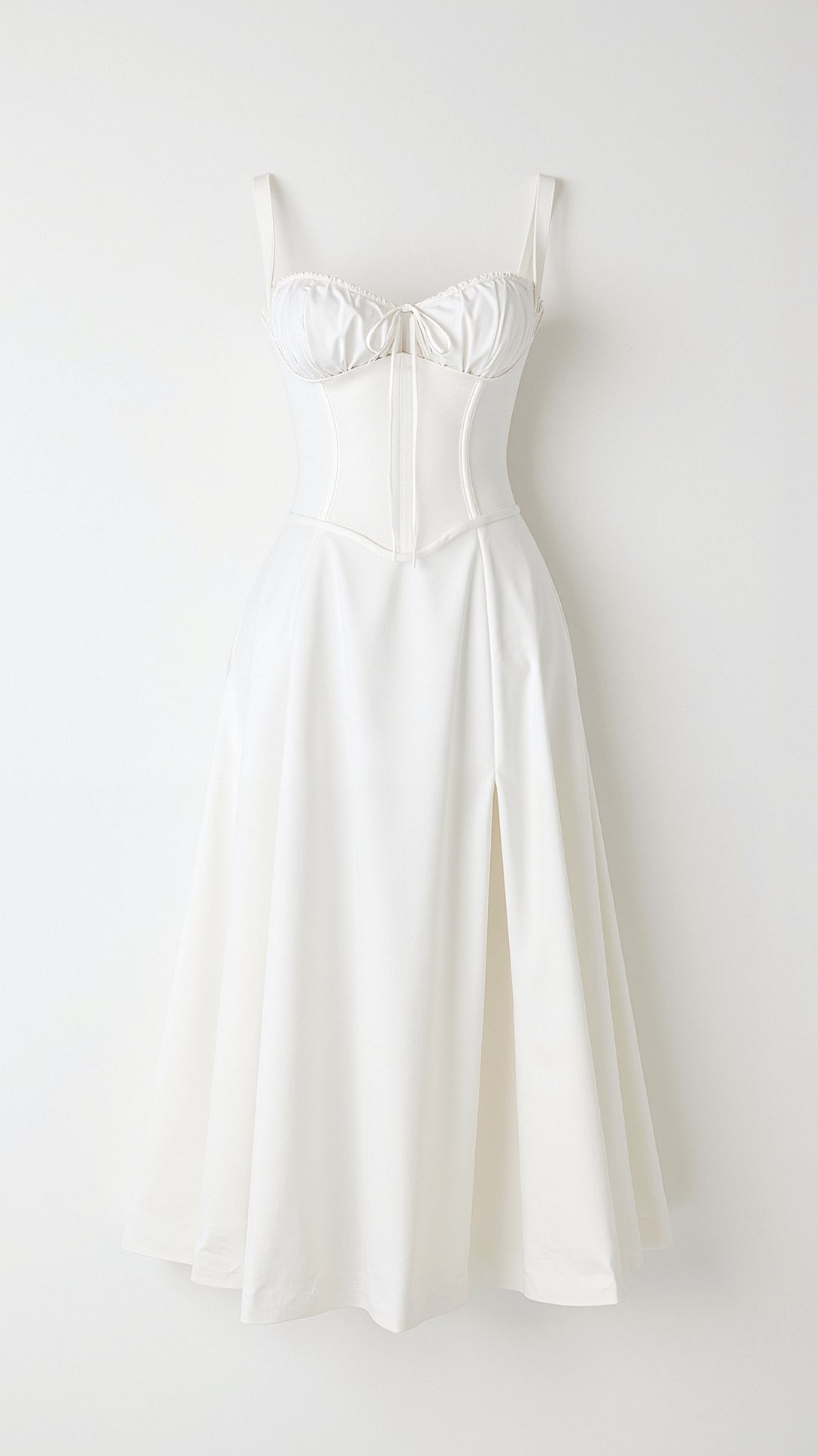 Jade Midikleid mit Schnürung