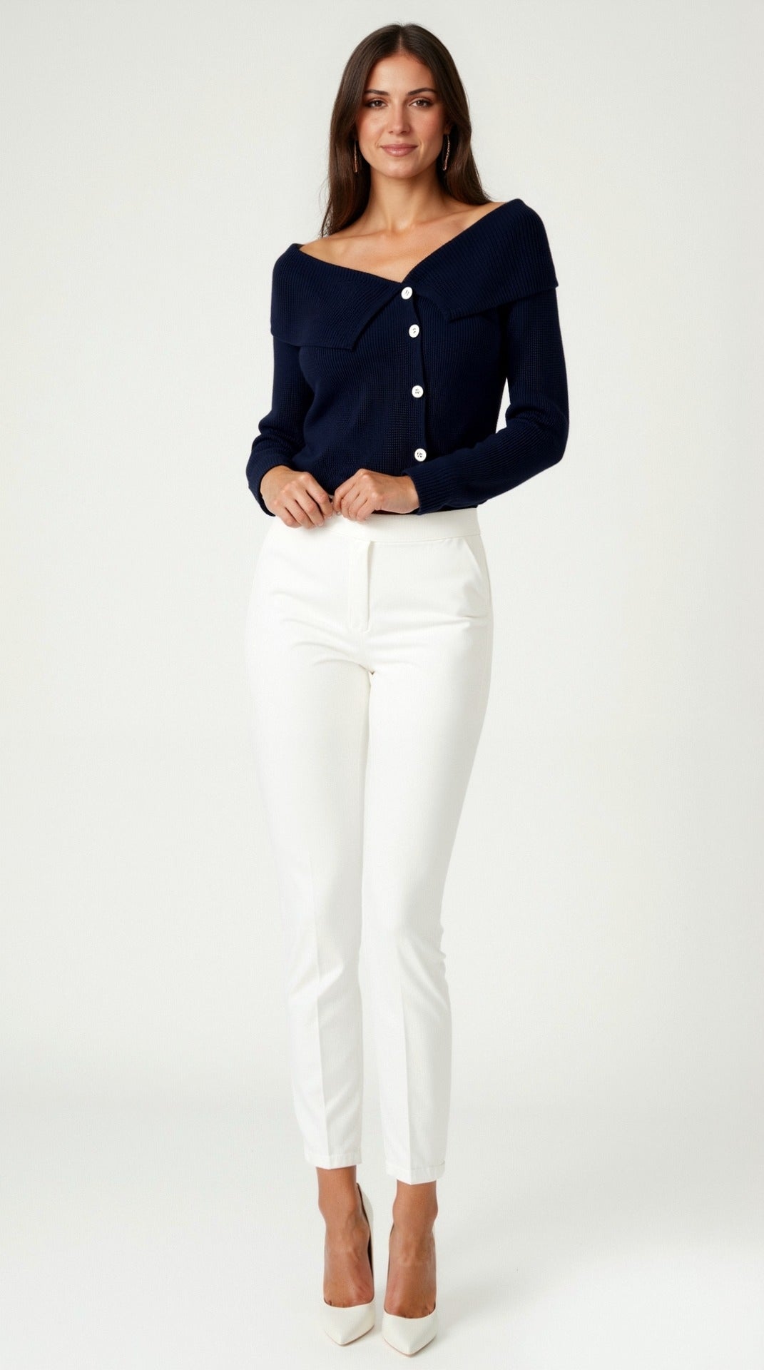 Sarah Asymmetrisches Strickoberteil