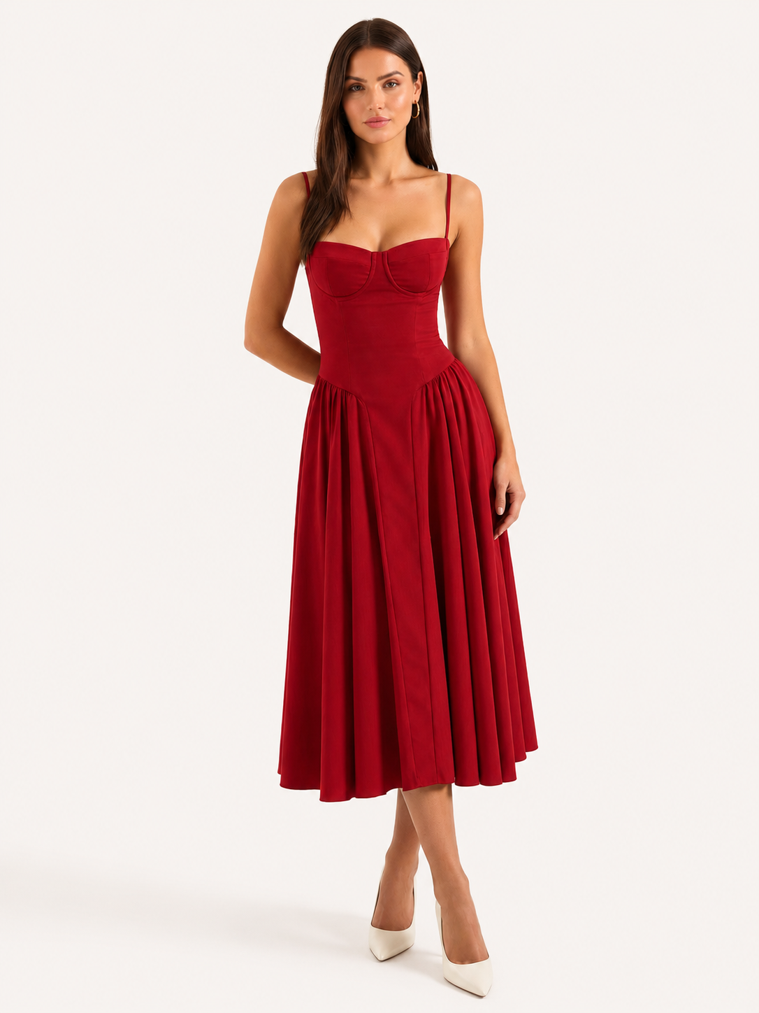Lisa Korsett-Midikleid