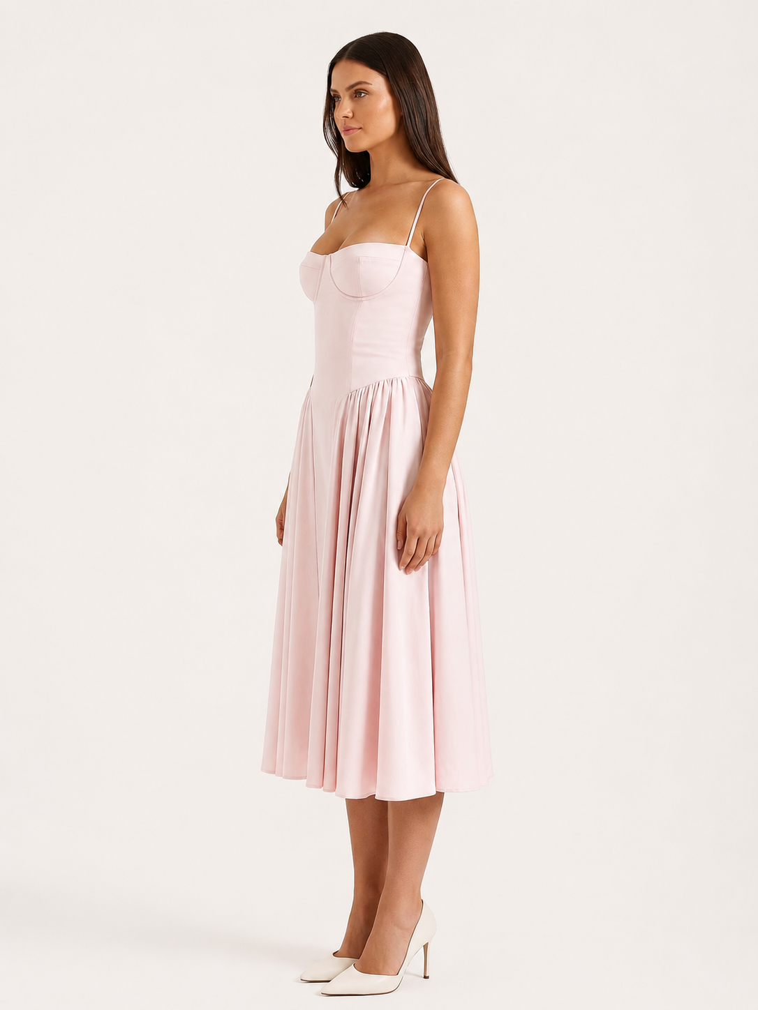 Lisa Korsett-Midikleid