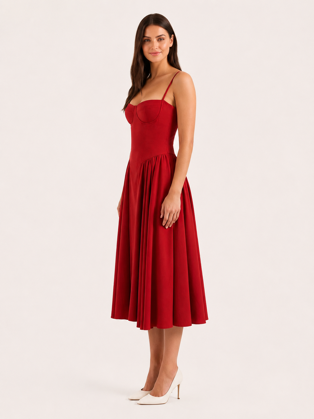 Lisa Korsett-Midikleid