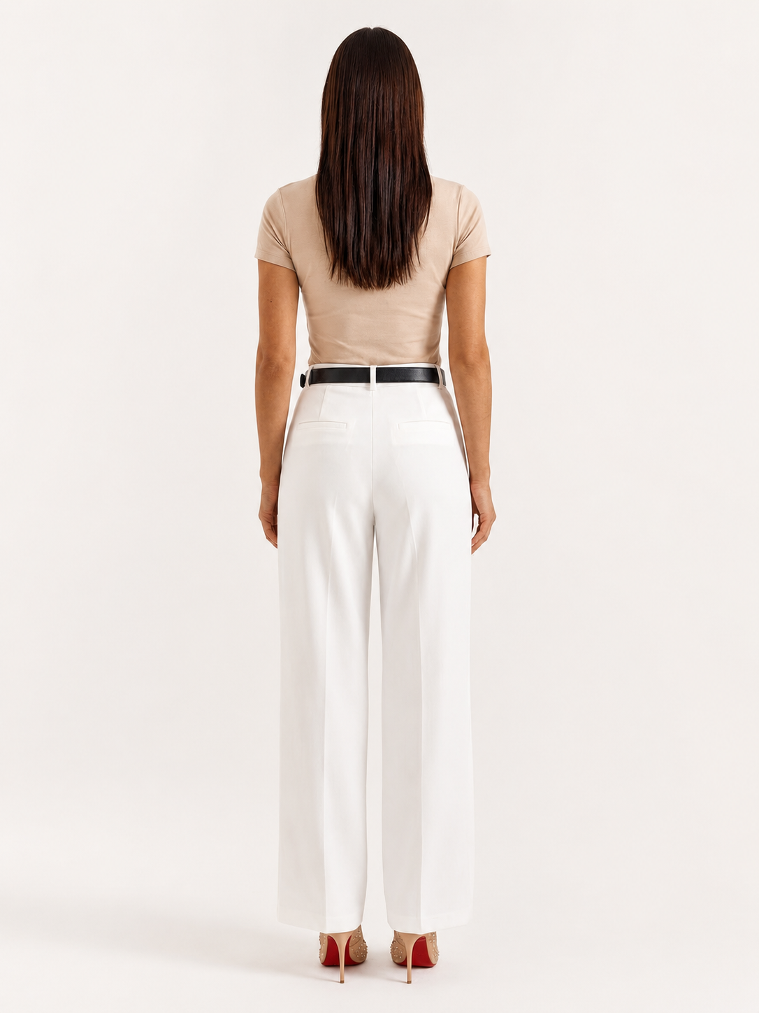Tes Stoffhose mit hohem Bund