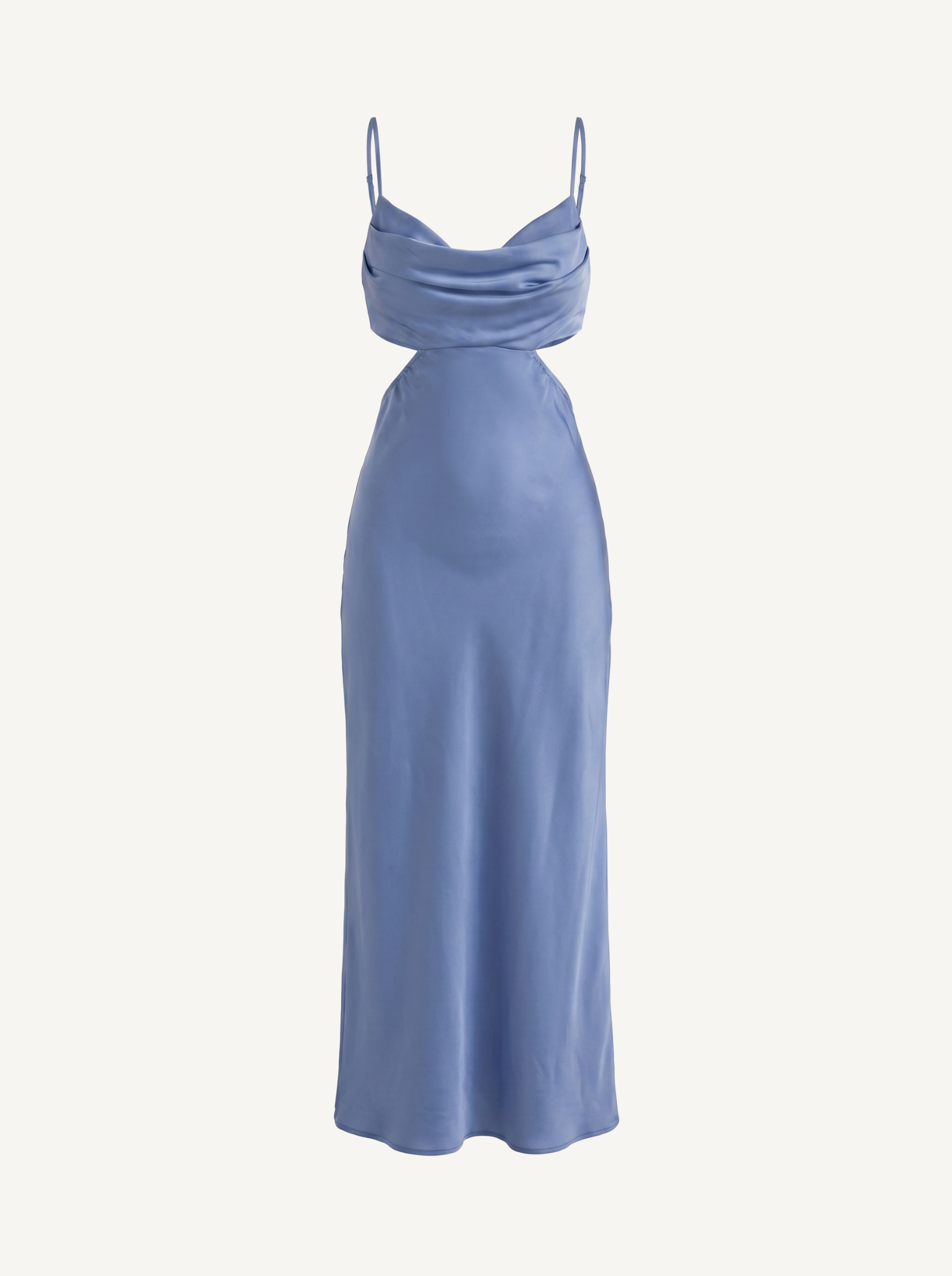 Mira Satin-Maxikleid mit Cut-Outs
