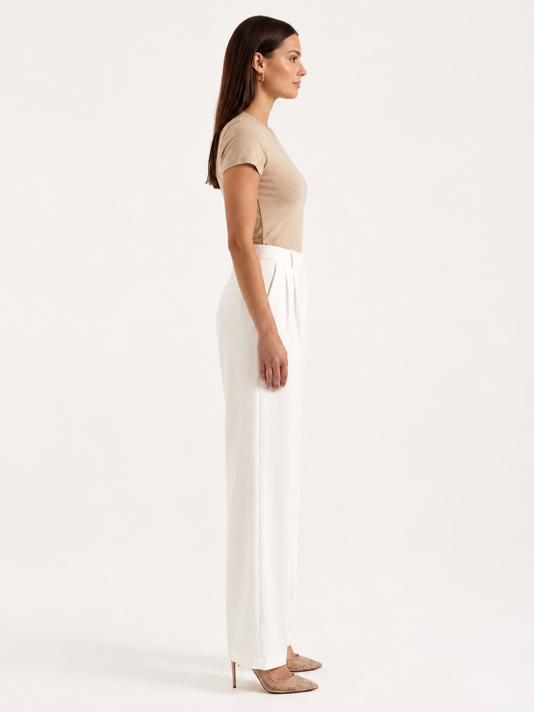Tes Stoffhose mit hohem Bund