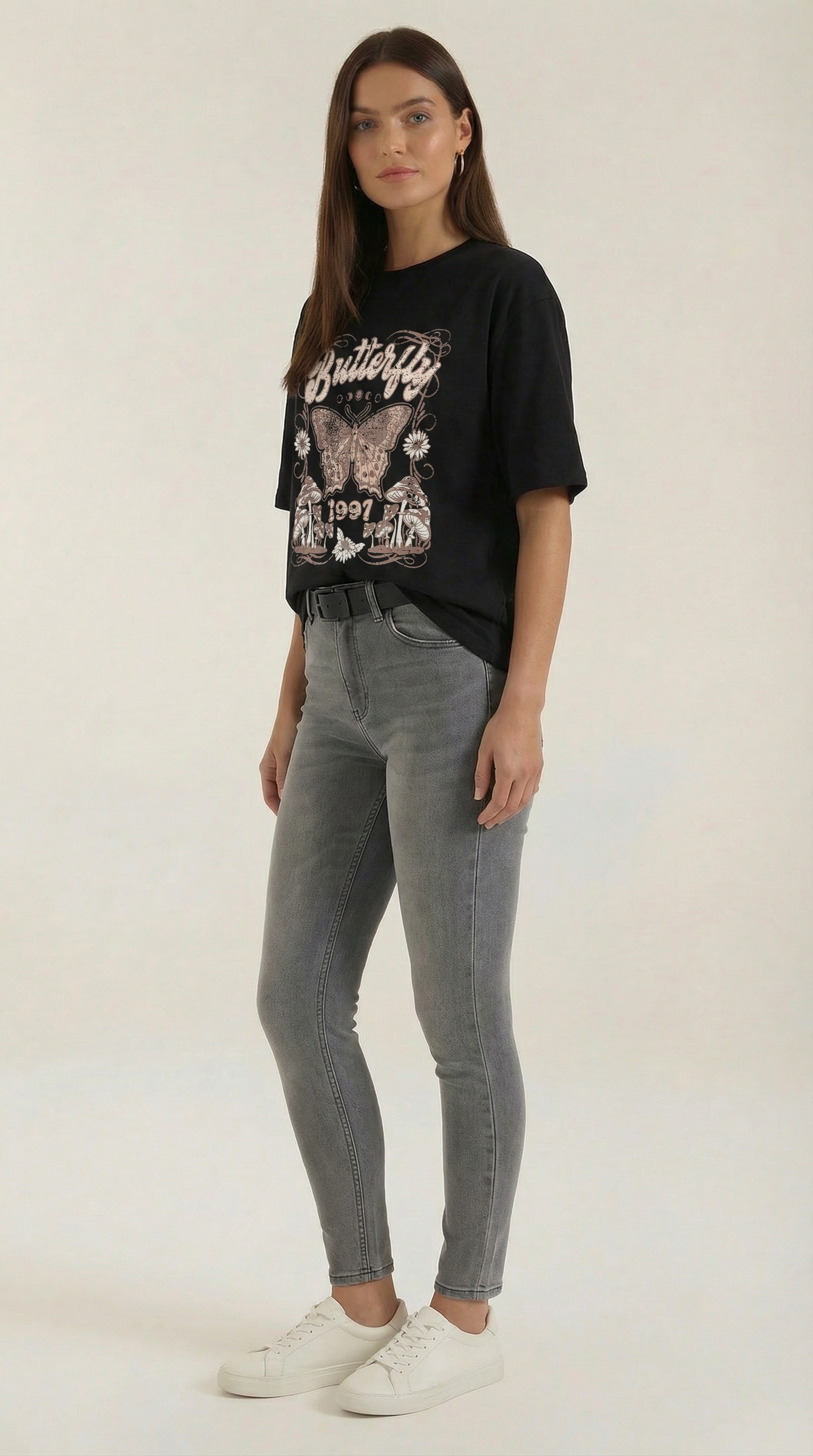 Justine Oversize-Grafik-T-Shirt