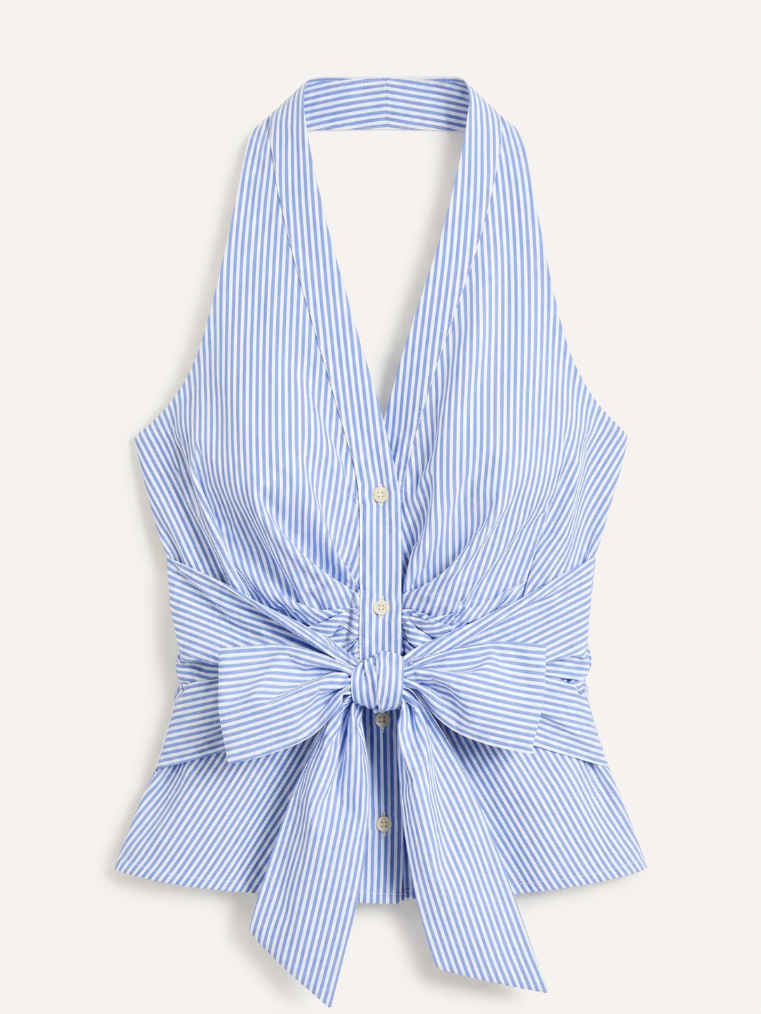 Brenda Halter Top mit großer Schleife