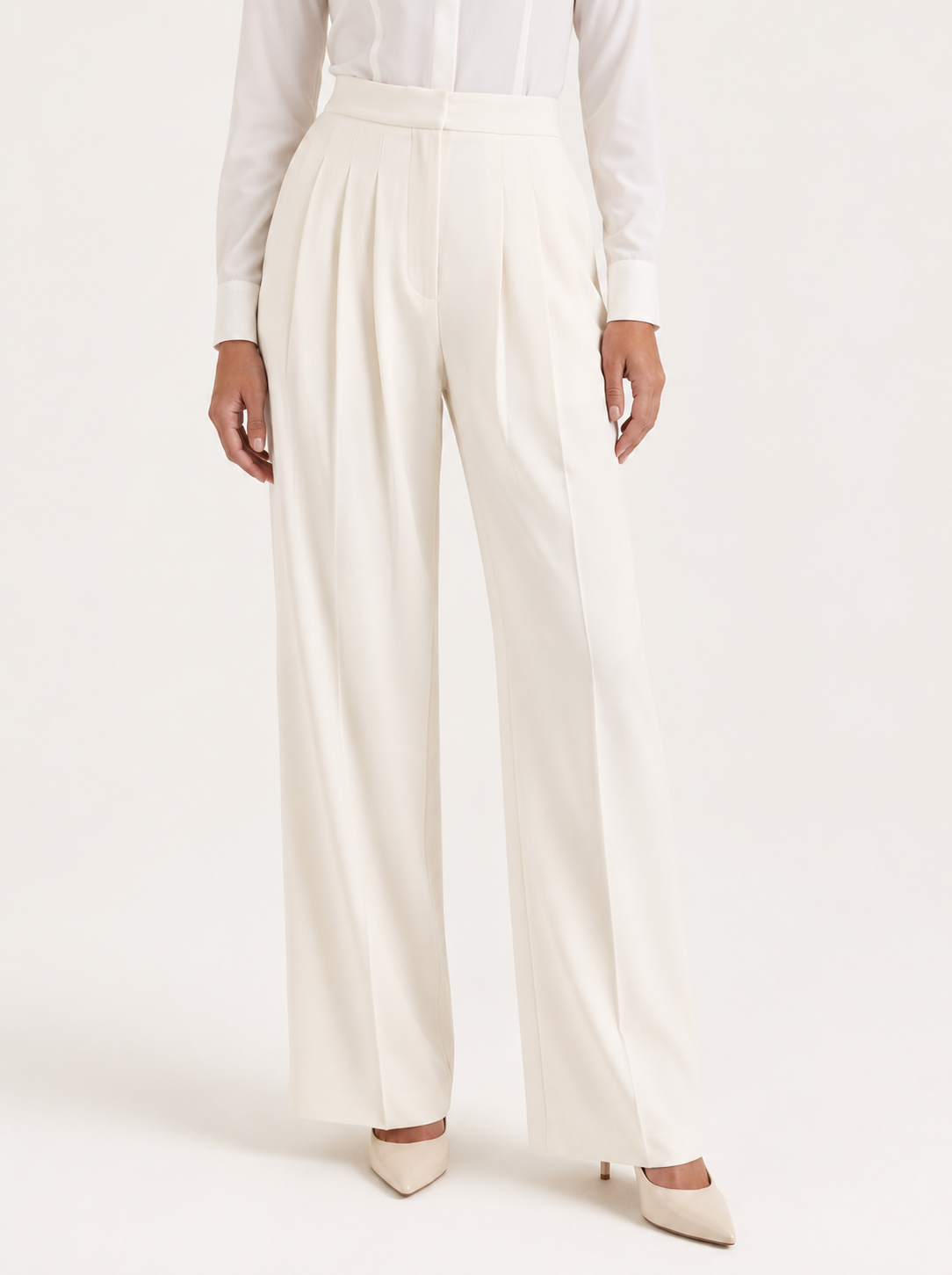 Tessa Plisseehose mit hohen Bund