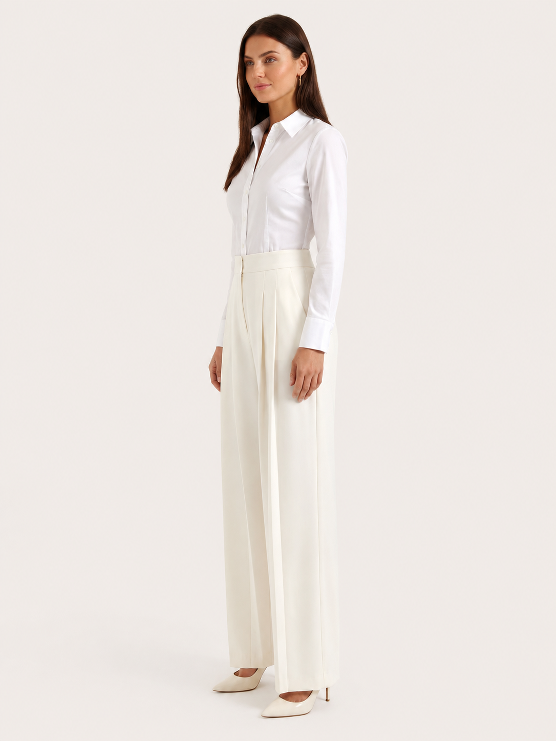 Tessa Plisseehose mit hohen Bund
