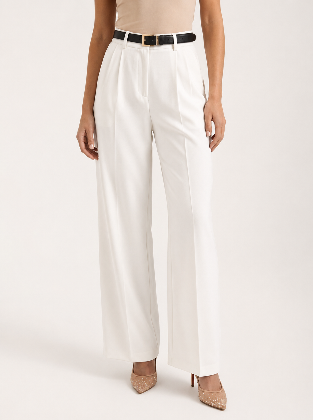 Tes Stoffhose mit hohem Bund