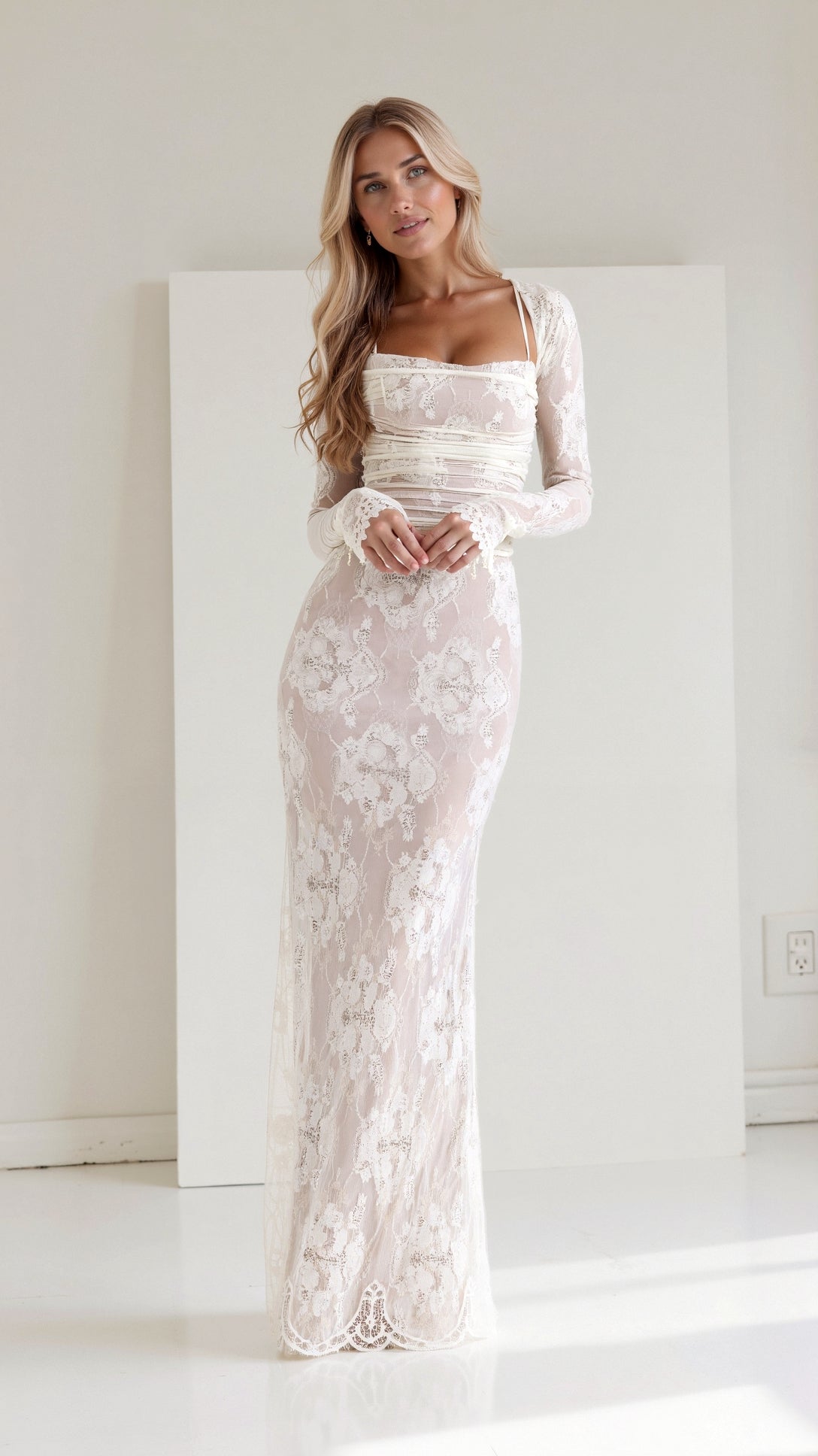 Nerissa Maxikleid aus Spitze