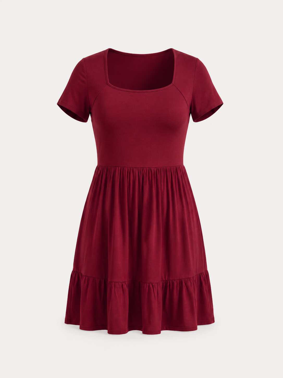 Wanda Minikleid mit Karree-Ausschnitt und Stufenrock